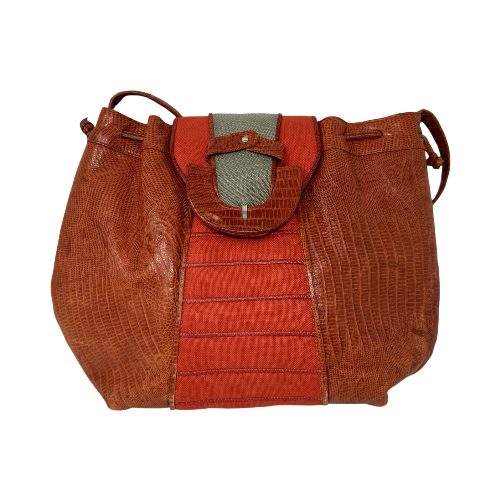 Sharif Croc Embossed Leather Crossybody Bag