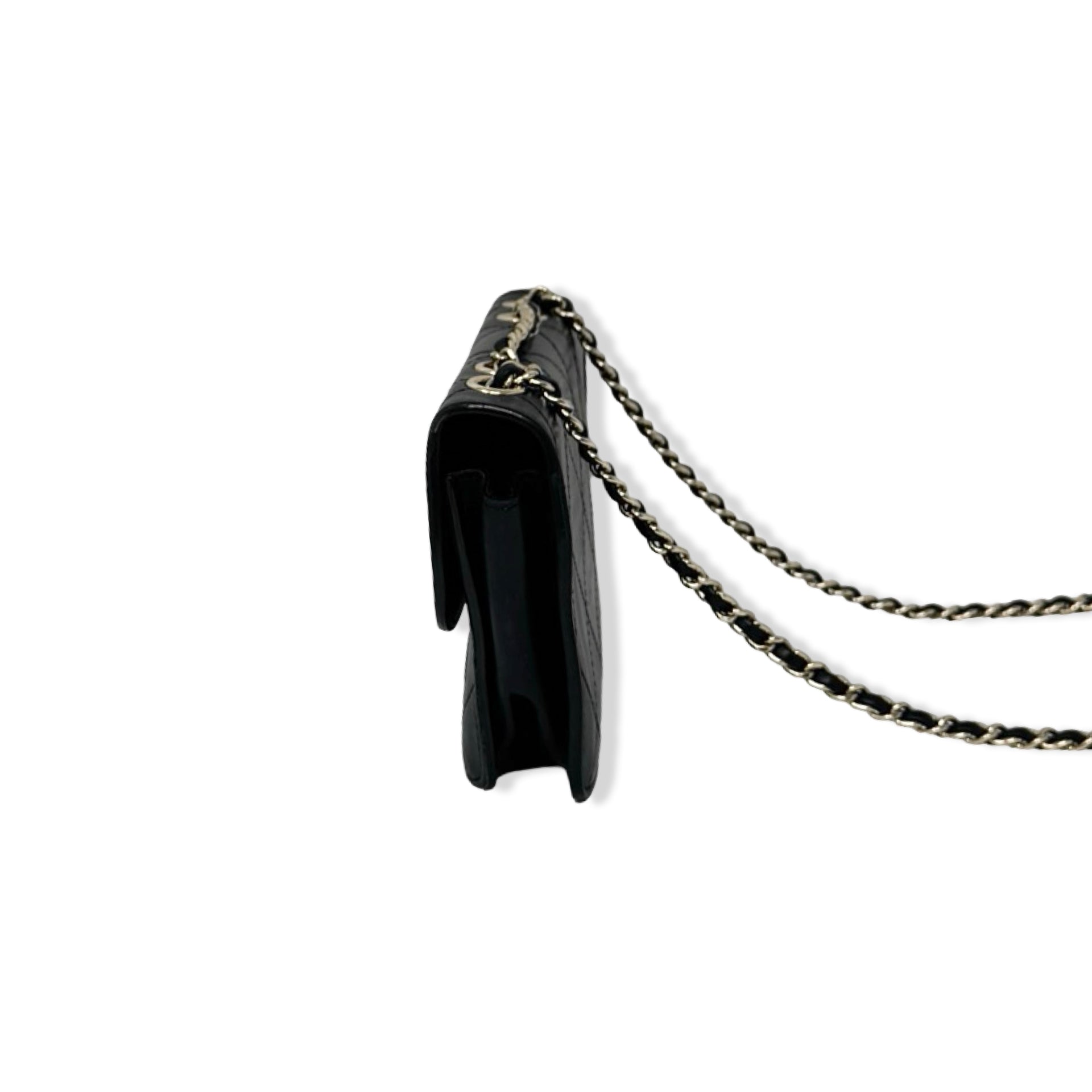 Chanel Stitched Front Pocket Small Flap Bag