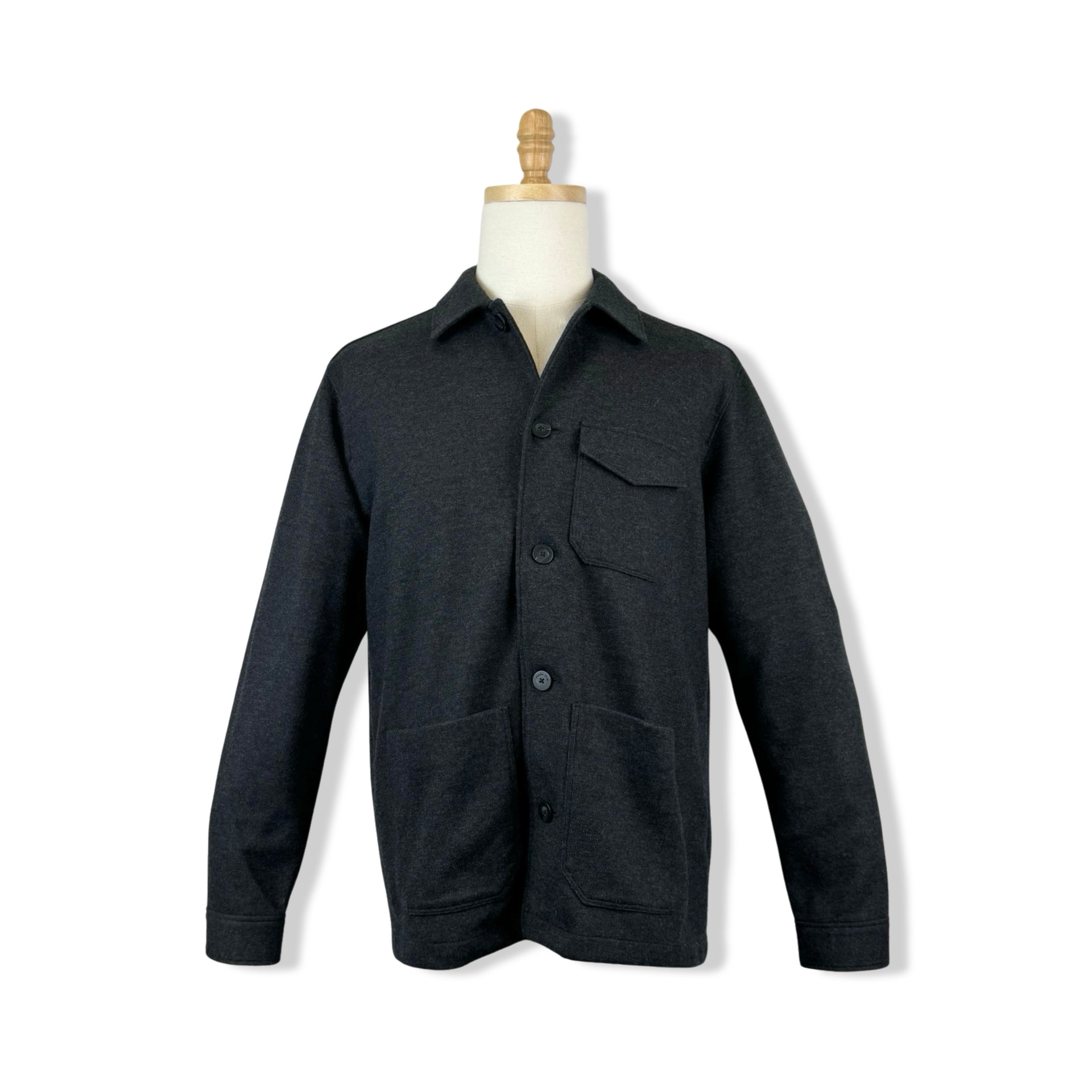 Massimo Dutti Charcoal Overshirt