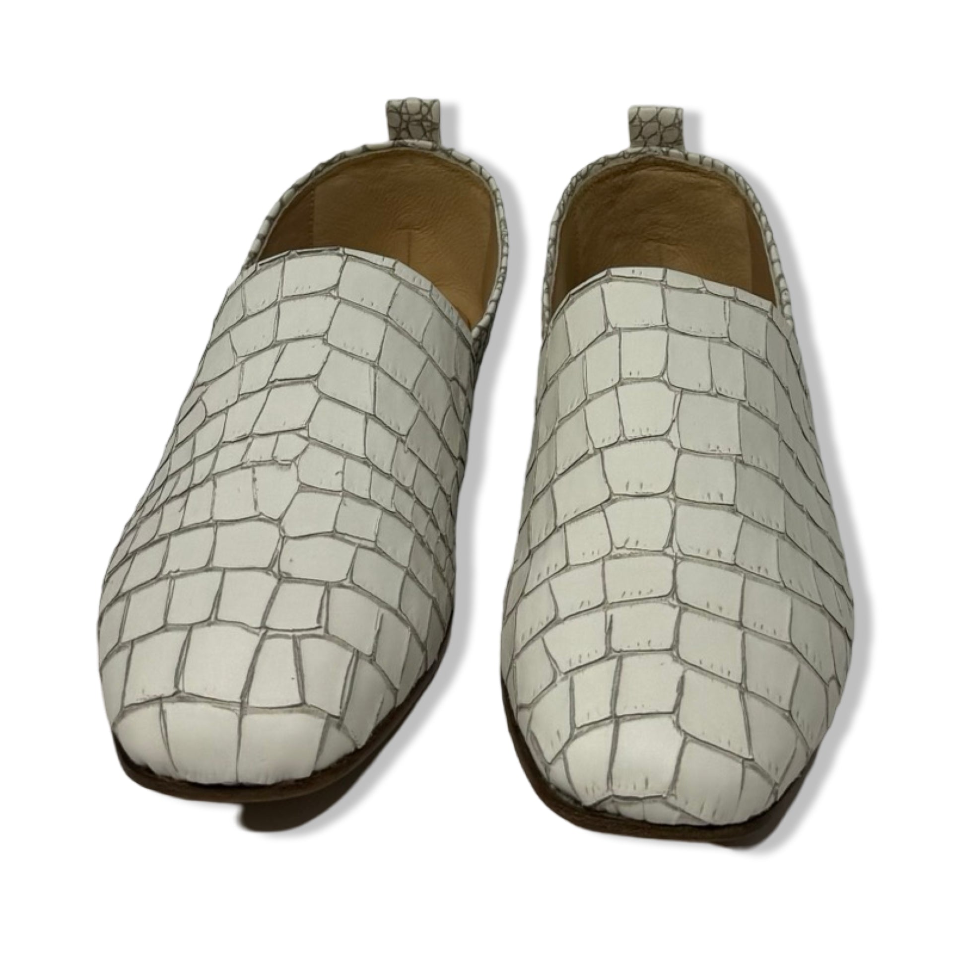 Emme Parsons Embossed Leather Slip-On Loafers