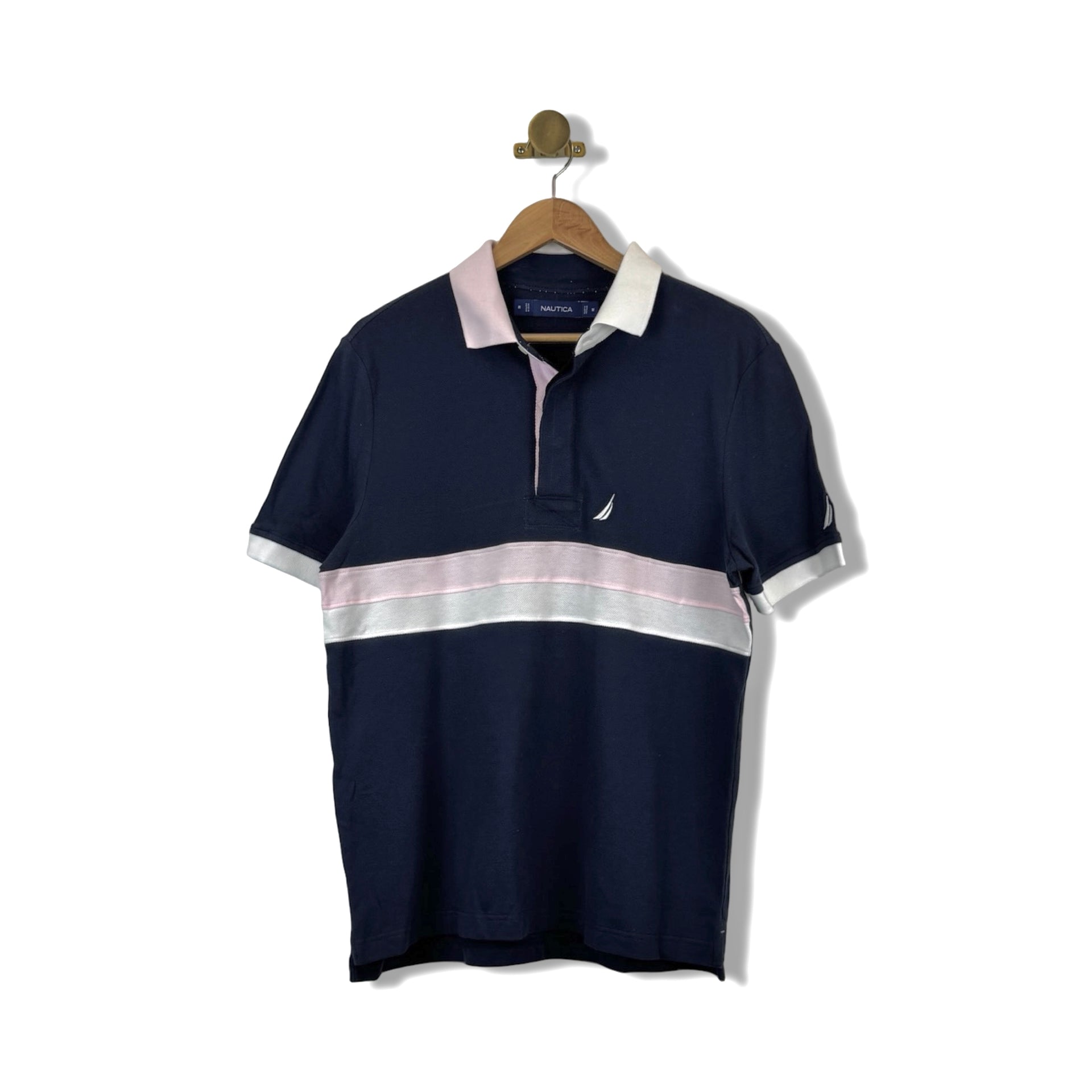 Nautica Classic Fit Chest-Stripe Polo Shirt