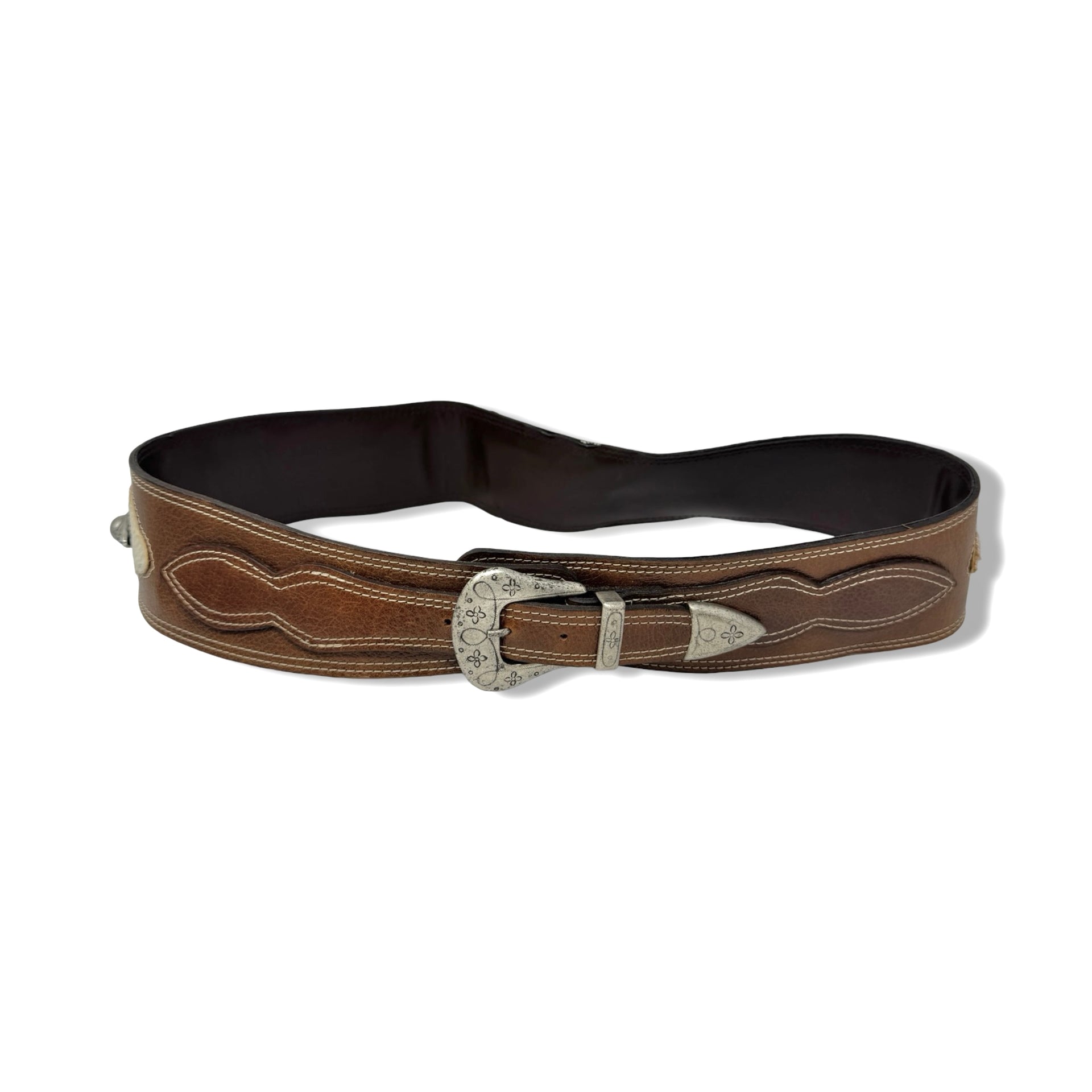 Vintage R.J. Graziano Contrast Stitch Belt