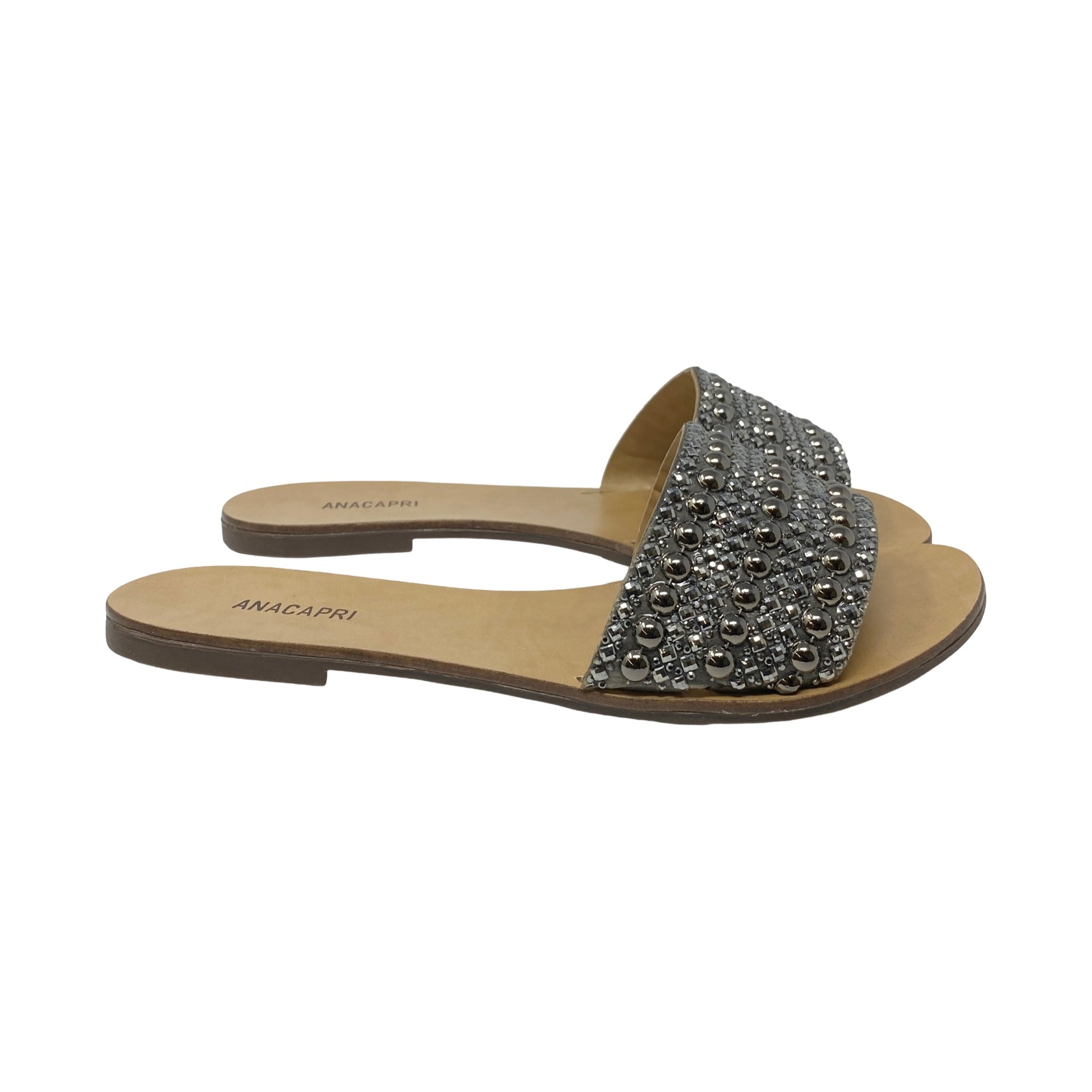 ANACAPRI Studded Embellished Slides