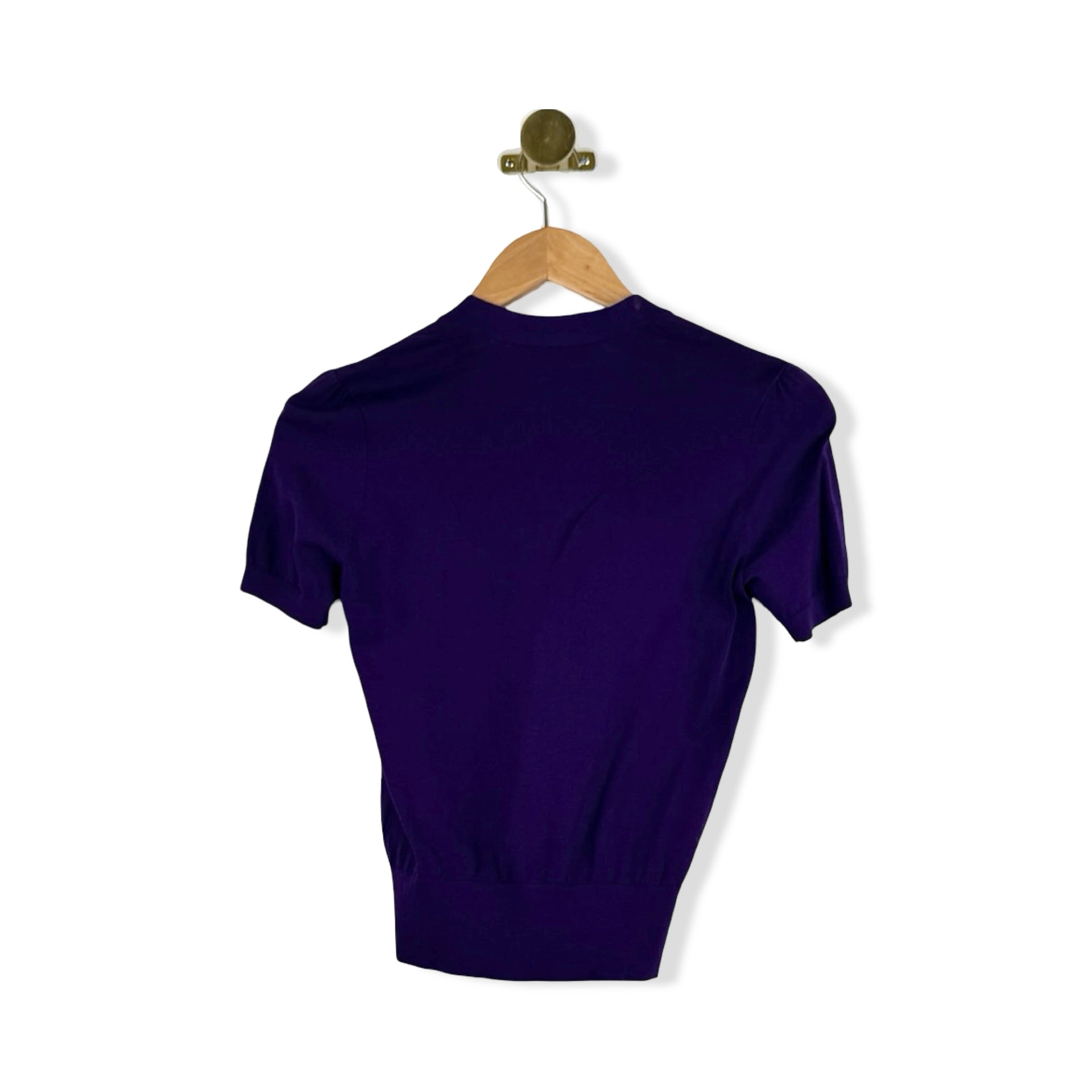 Theory Plunge Neck Tie Knit Top