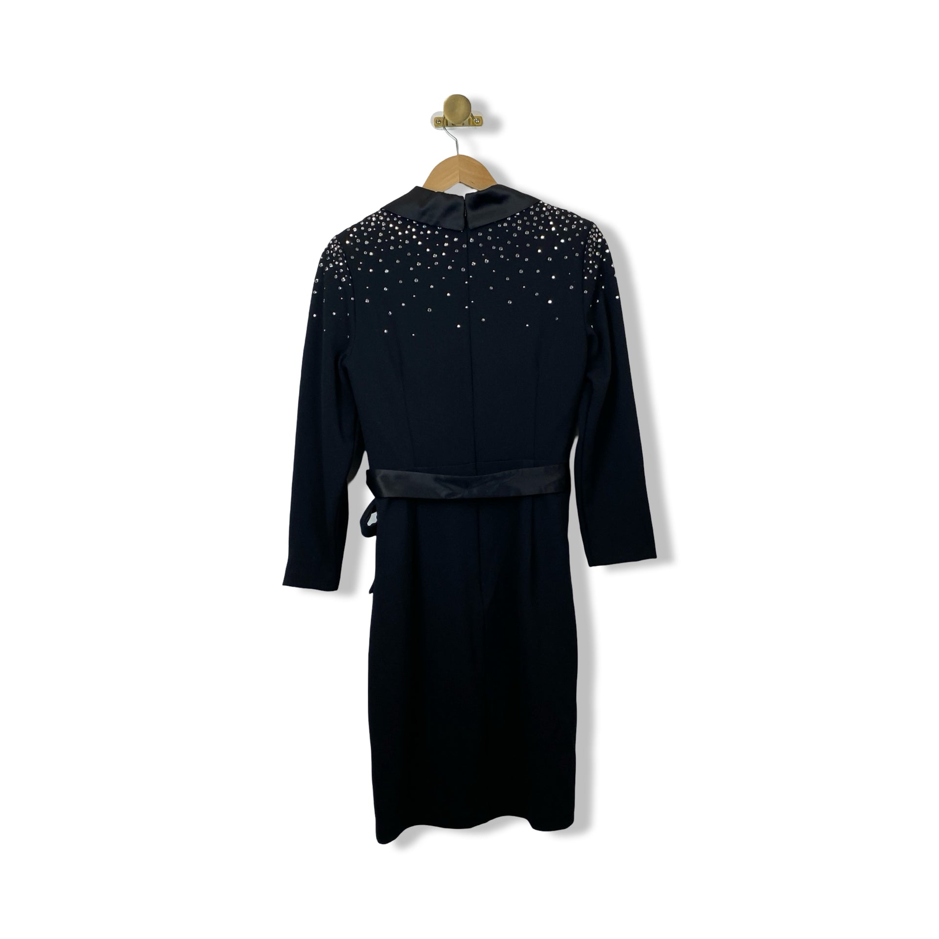 Adrianna Papell Embellished Tuxedo Dress