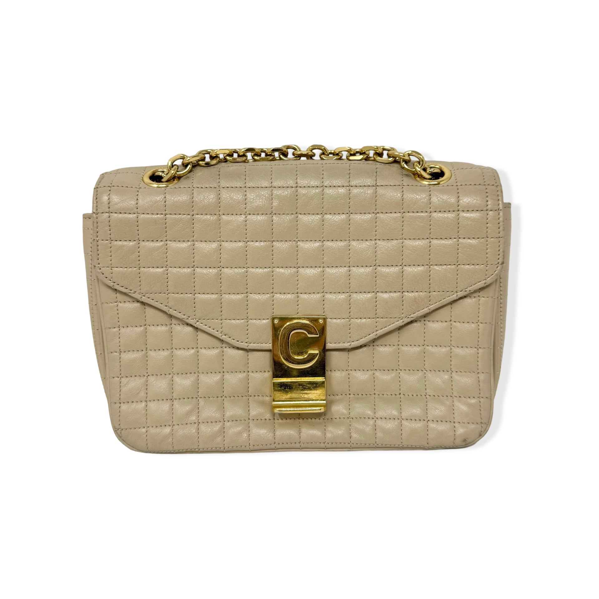 Céline Quilted Medium "C" Bag