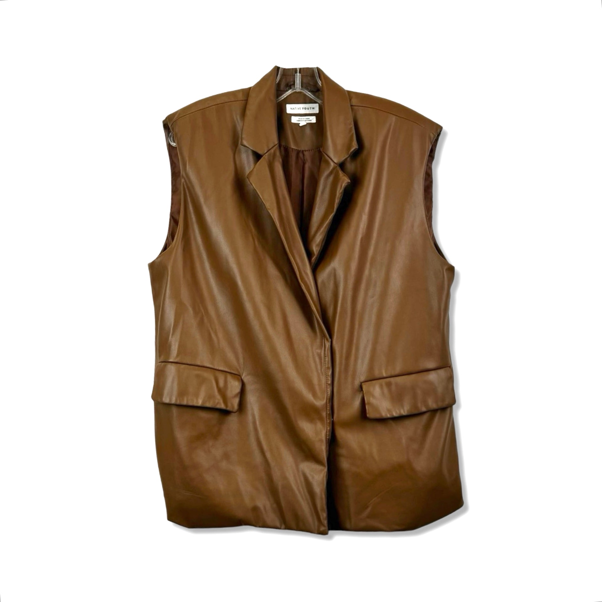 Native Youth Vegan Leather Vest