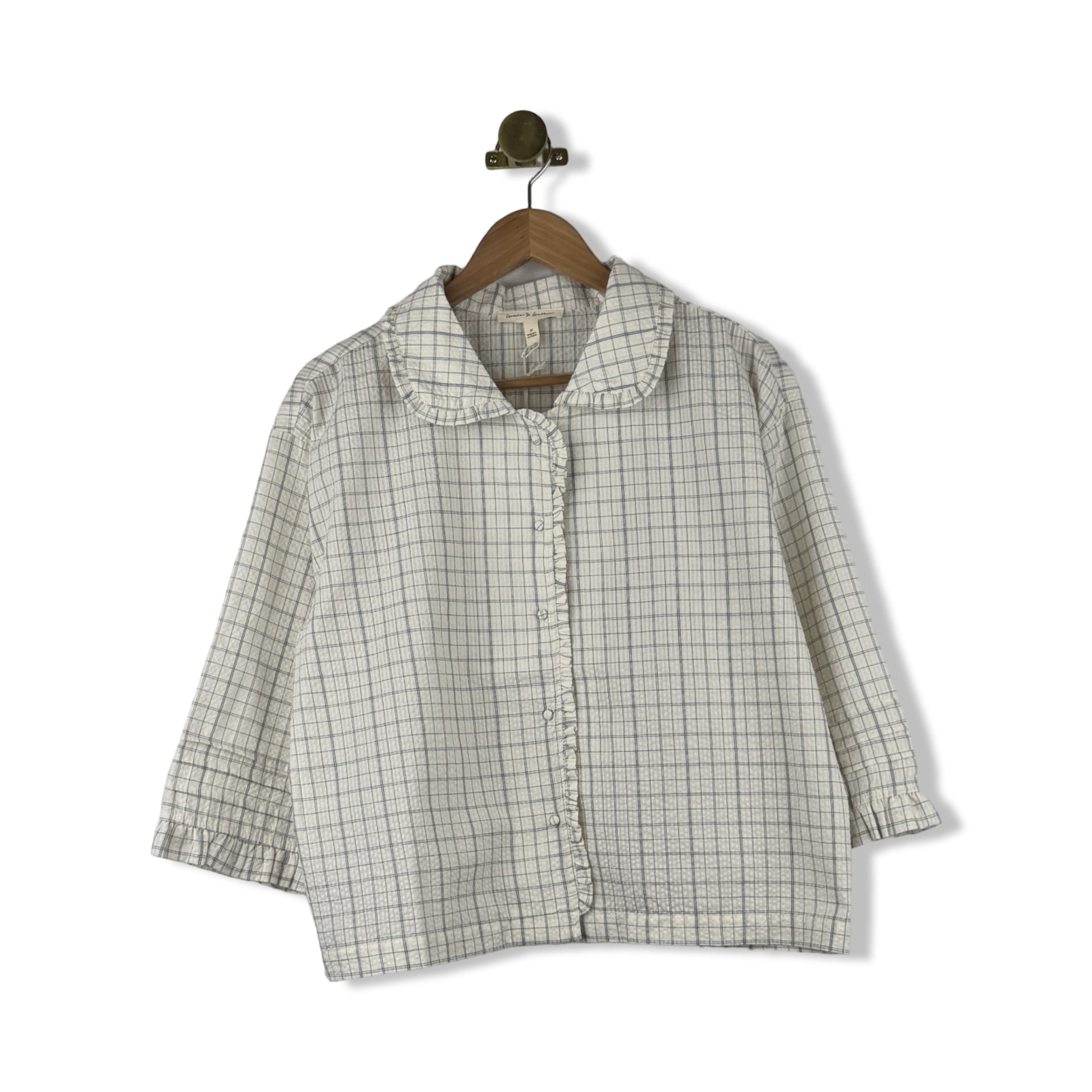 Grade and Gather Check Ruffle Shirt