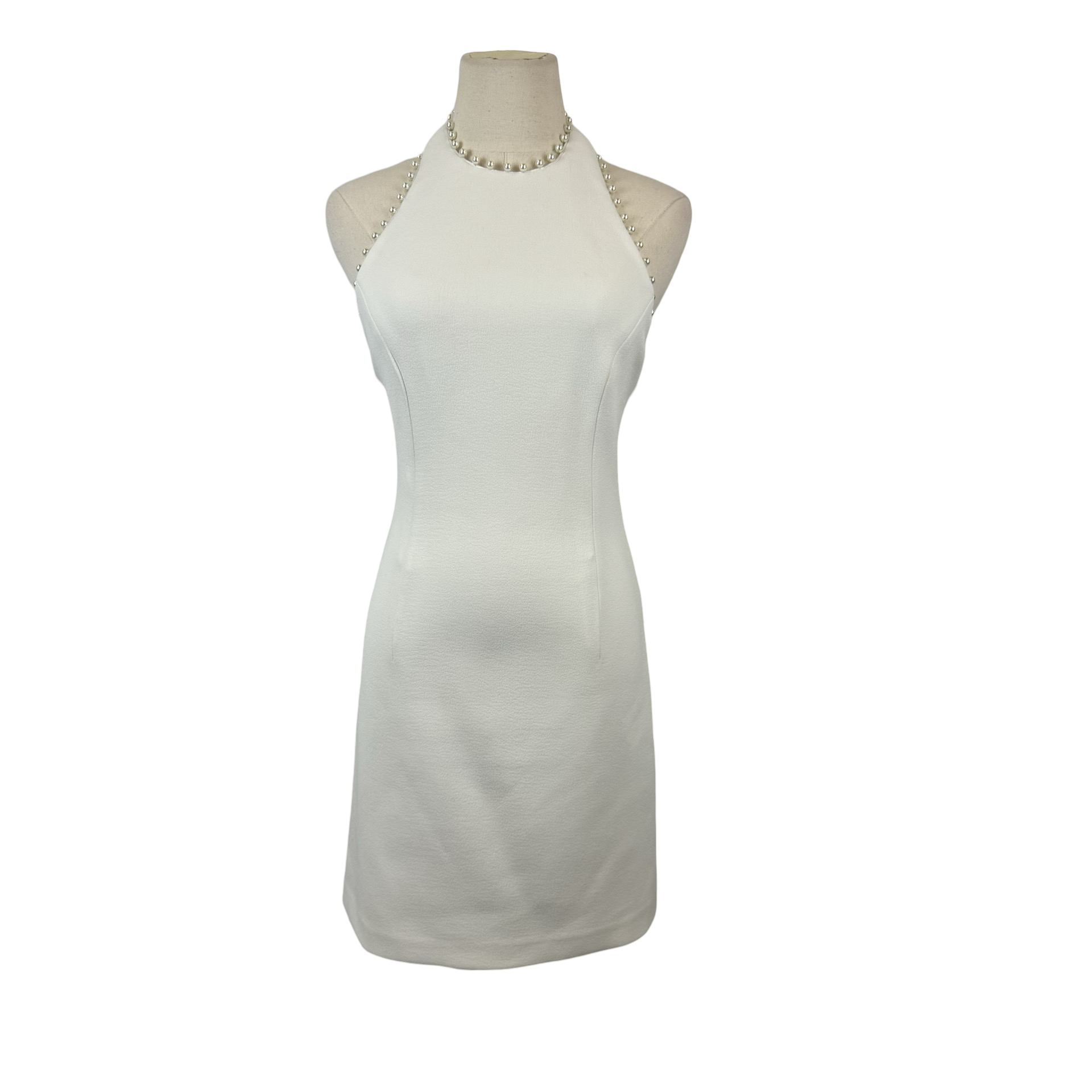 Rebecca Vallance Bridal Therese Embellished Crepe Mini Dress