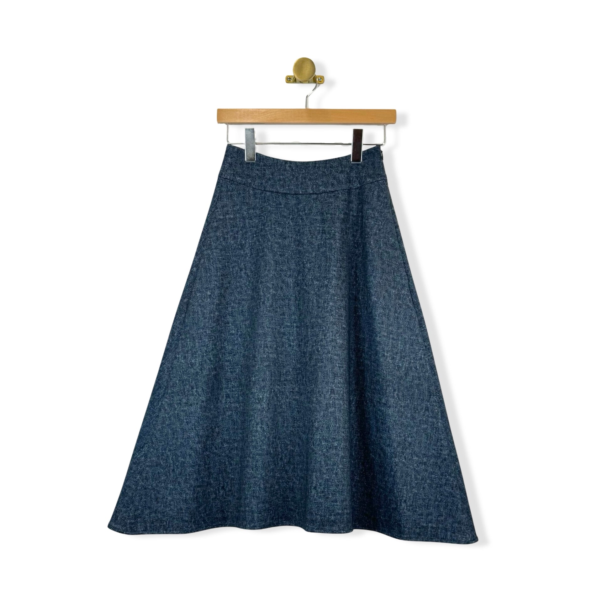 Kal Rieman Denim Martina Kick Skirt