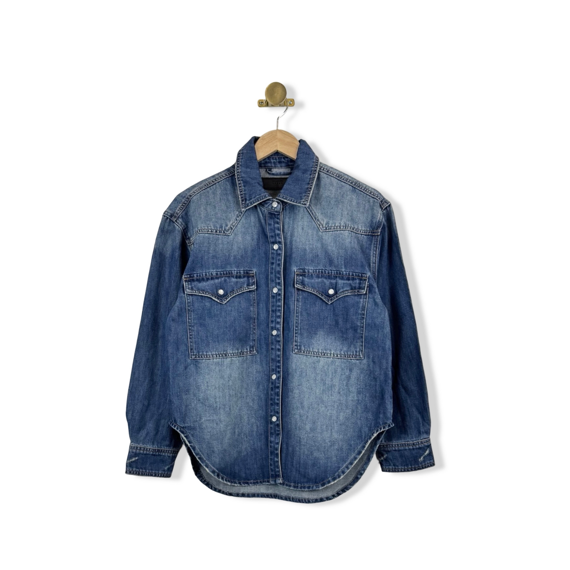 BLANKNYC Denim Long Sleeve Button Down