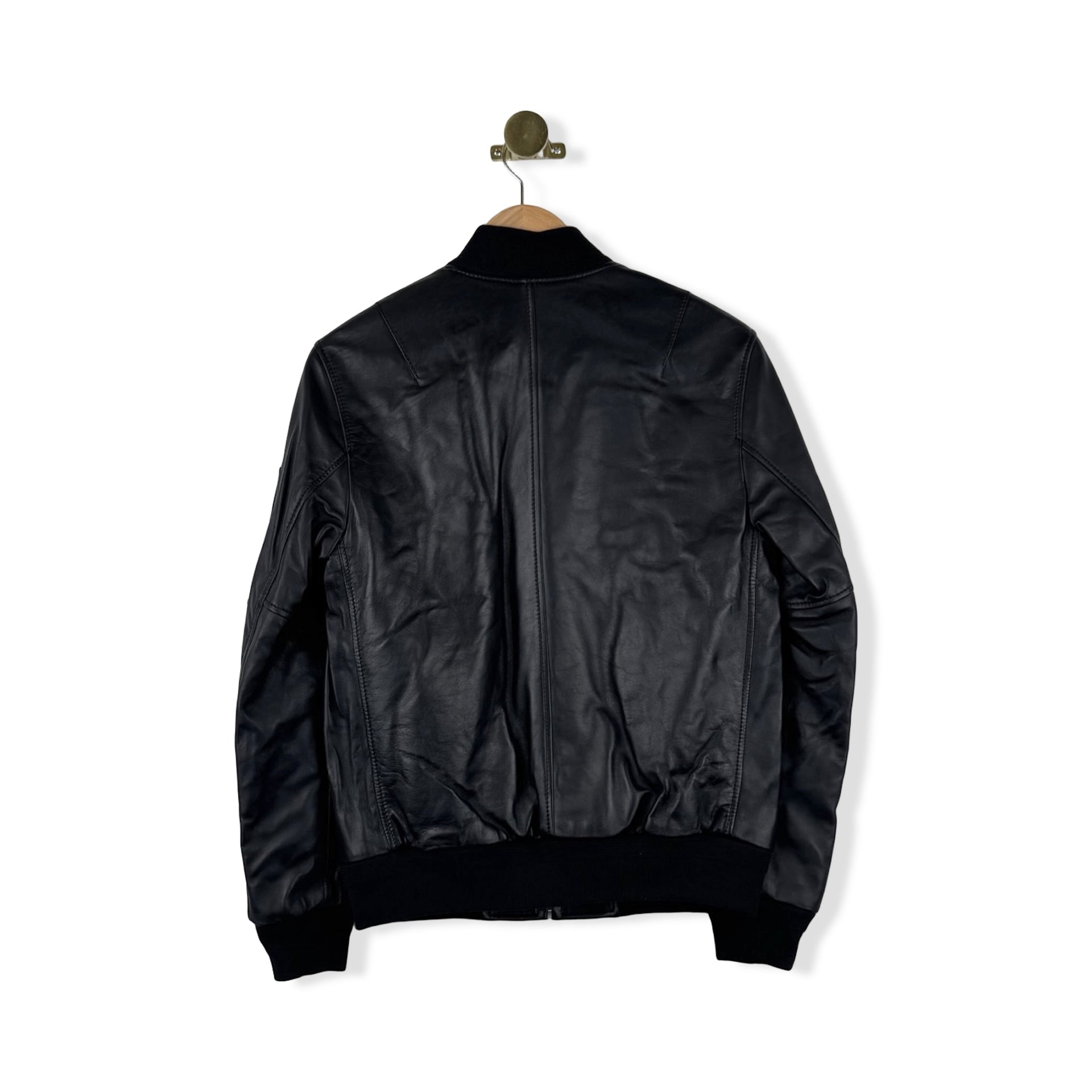 Coach Leather Racer Bomber Jacket
