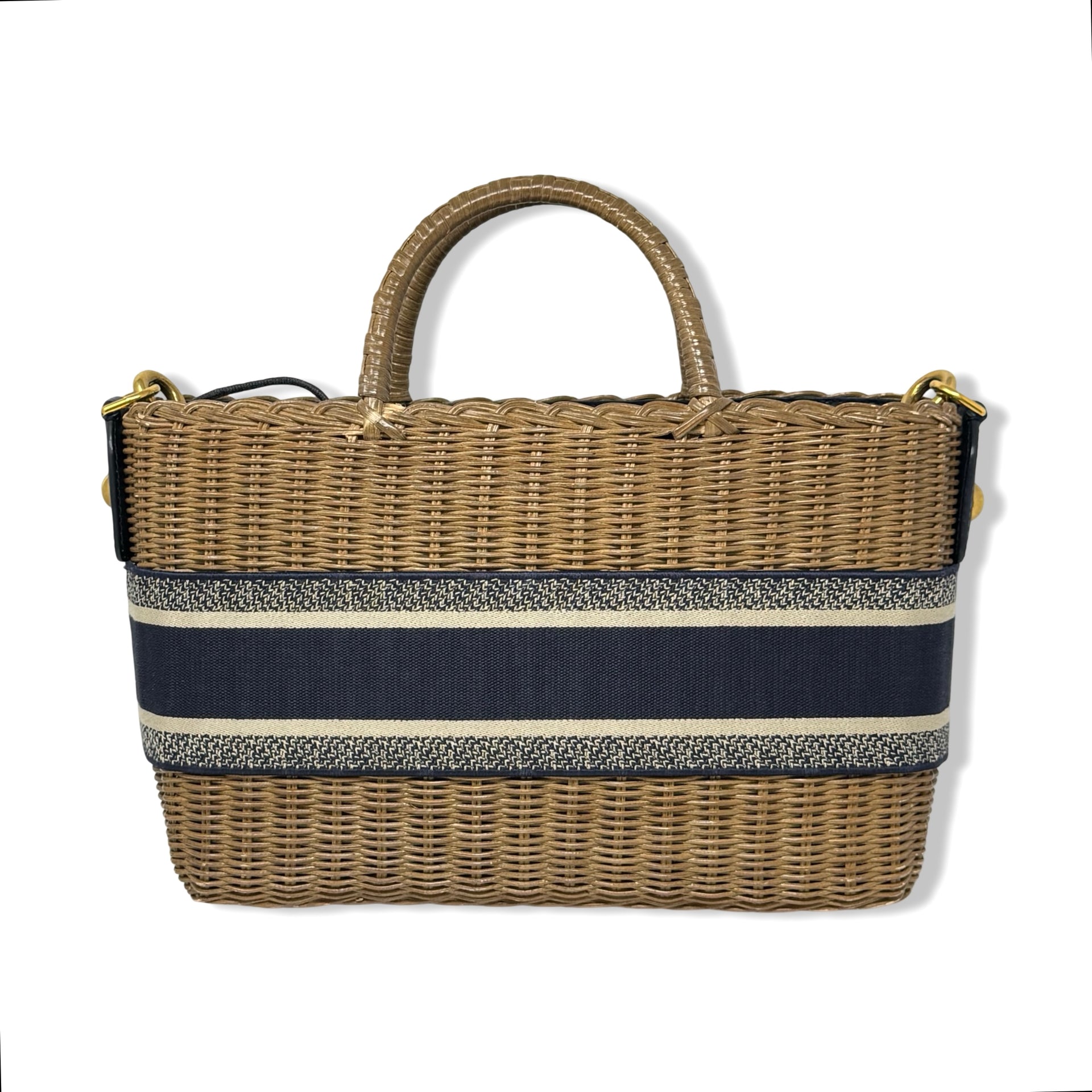 Christian Dior Wicker Basket Bag