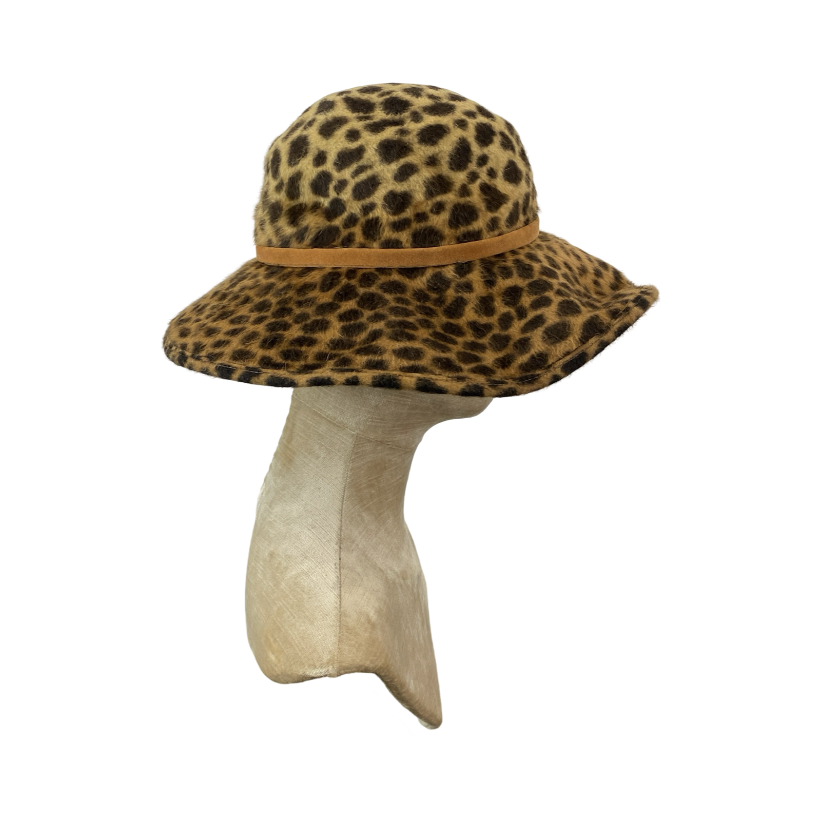 Cheetah Print Wide Brim Hat