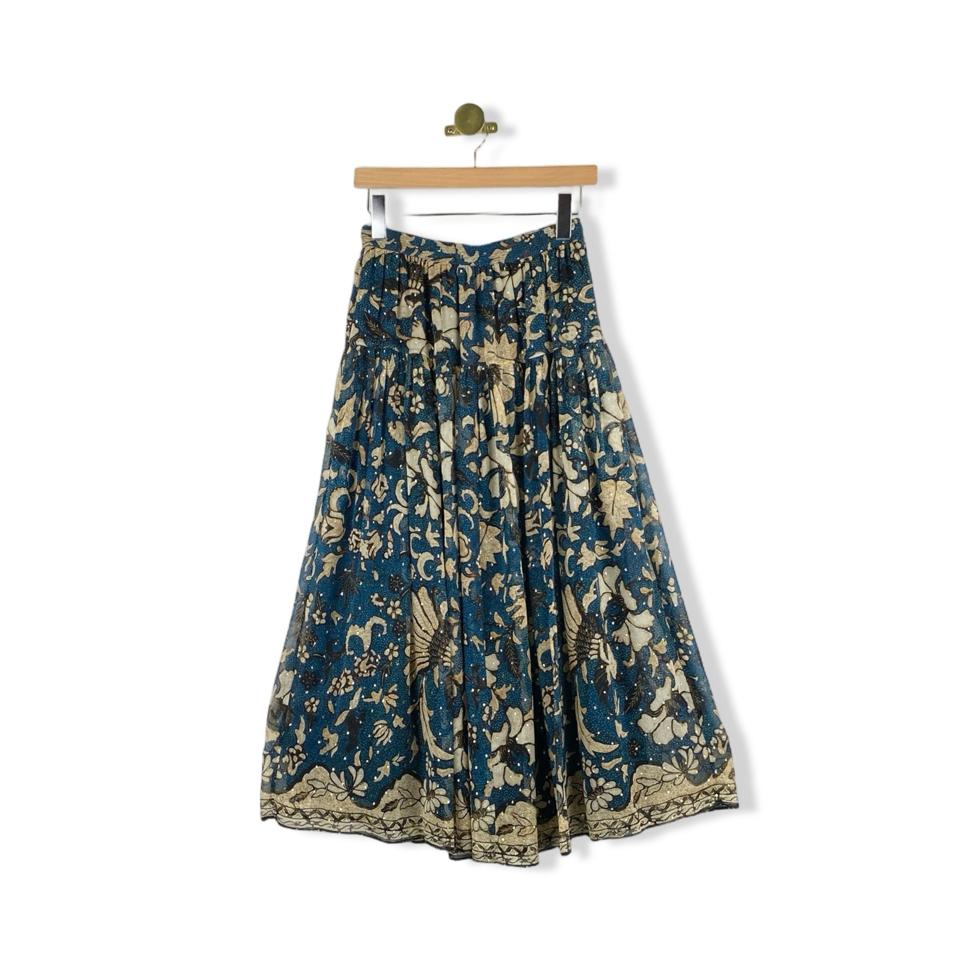 Ulla Johnson Metallic Patterned Maxi Skirt