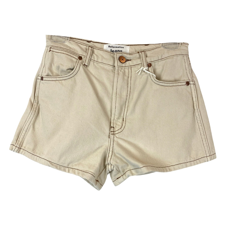 Reformation Jeans Almond Denim Shorts