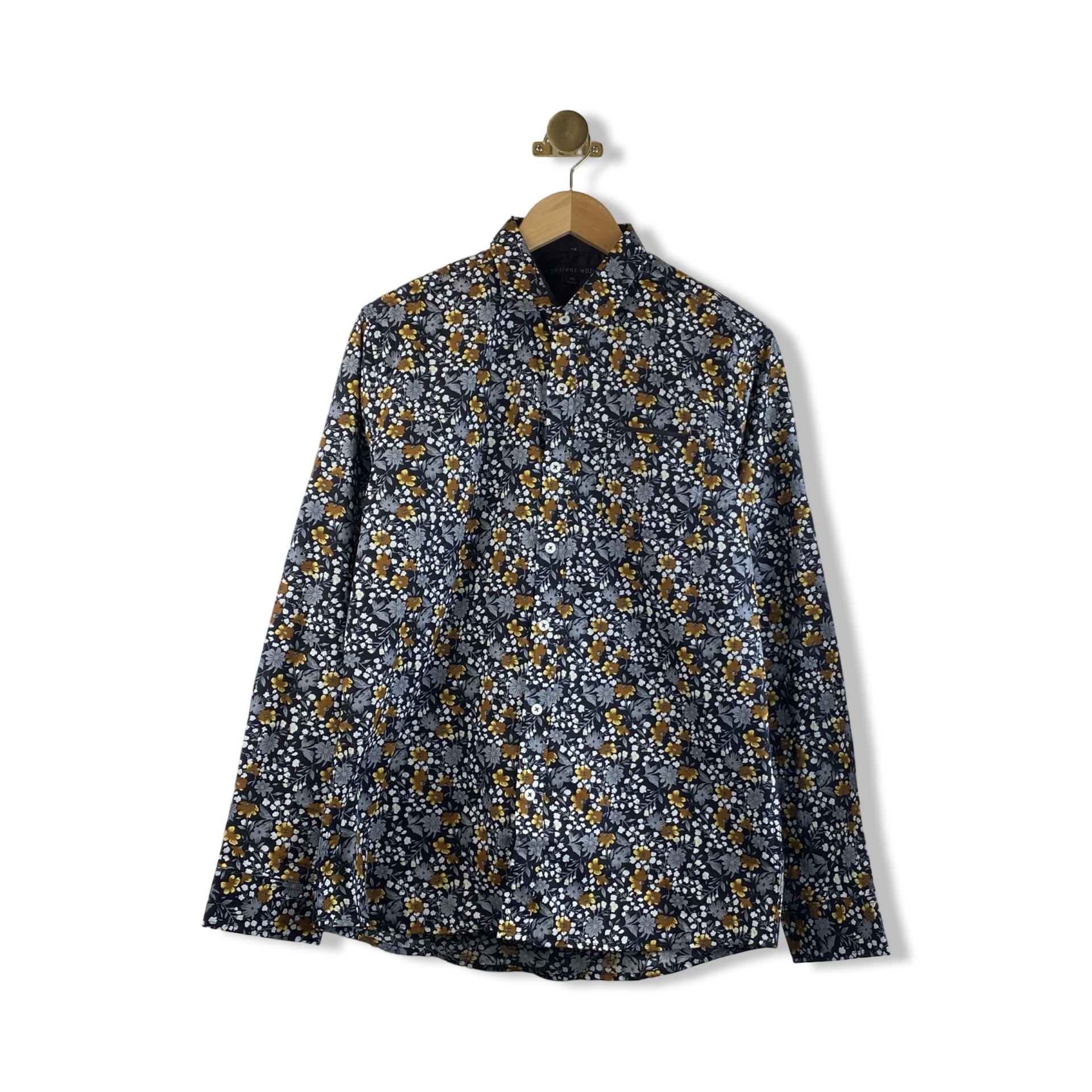 Impatient Wolves Floral Button Down