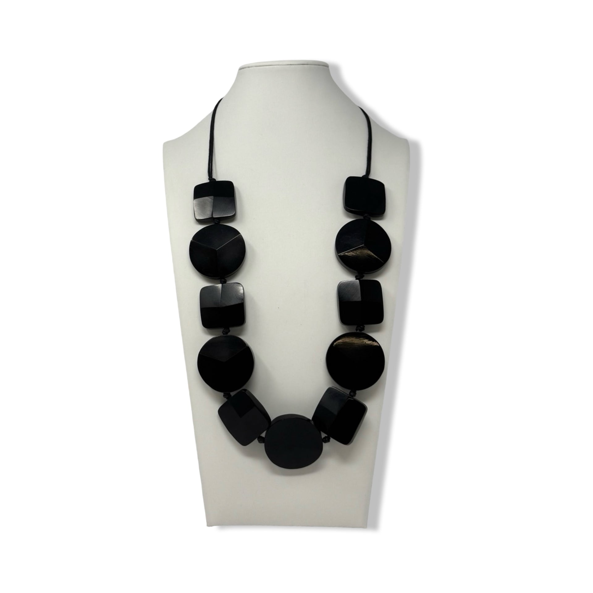 R.J. Graziano Carved Flat Bone Necklace