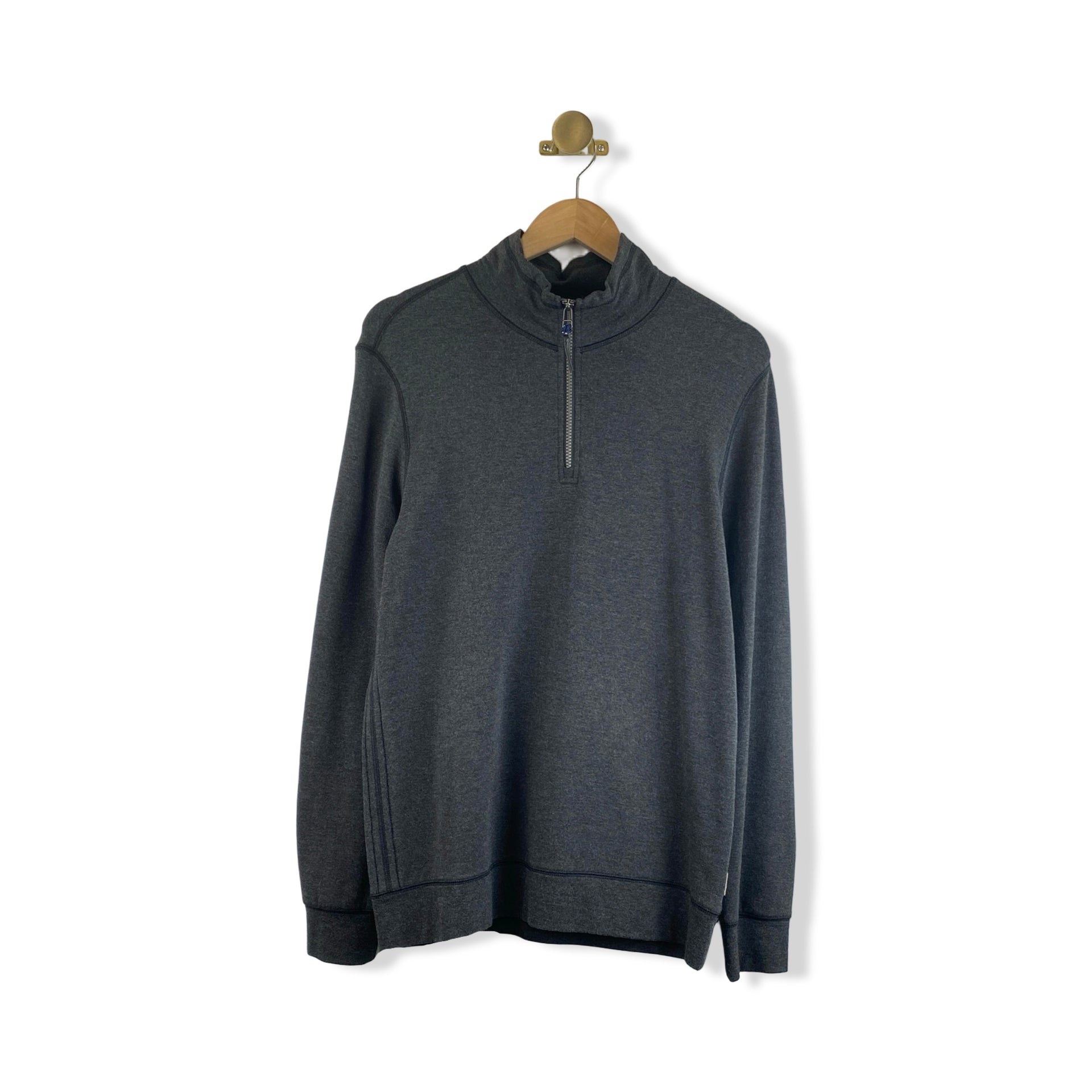 Surfside Supply Charcoal Quarter Zip Sweater