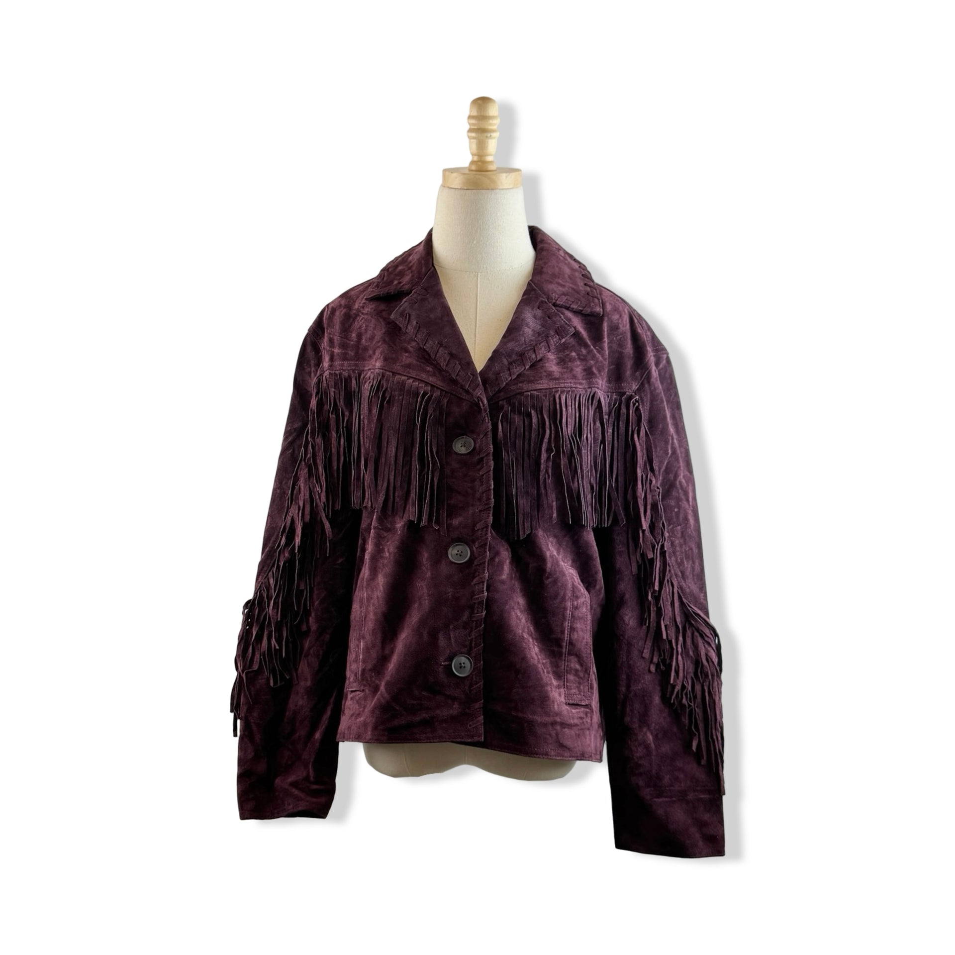 BLANKNYC Fringe Suede Jacket