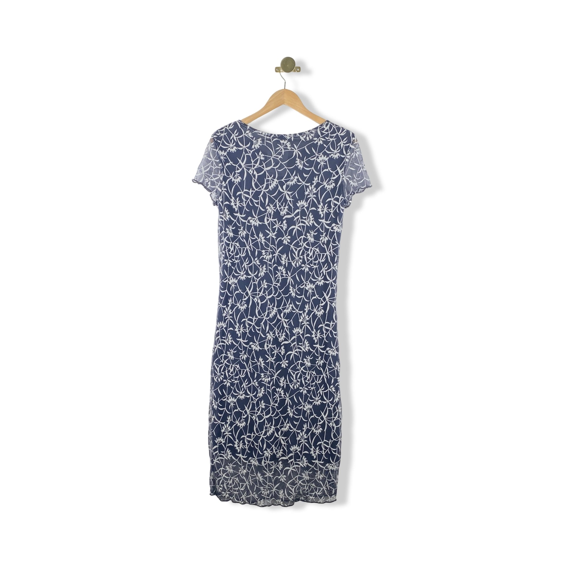 Vintage Poi by Krizia Short Sleeve Floral Dress