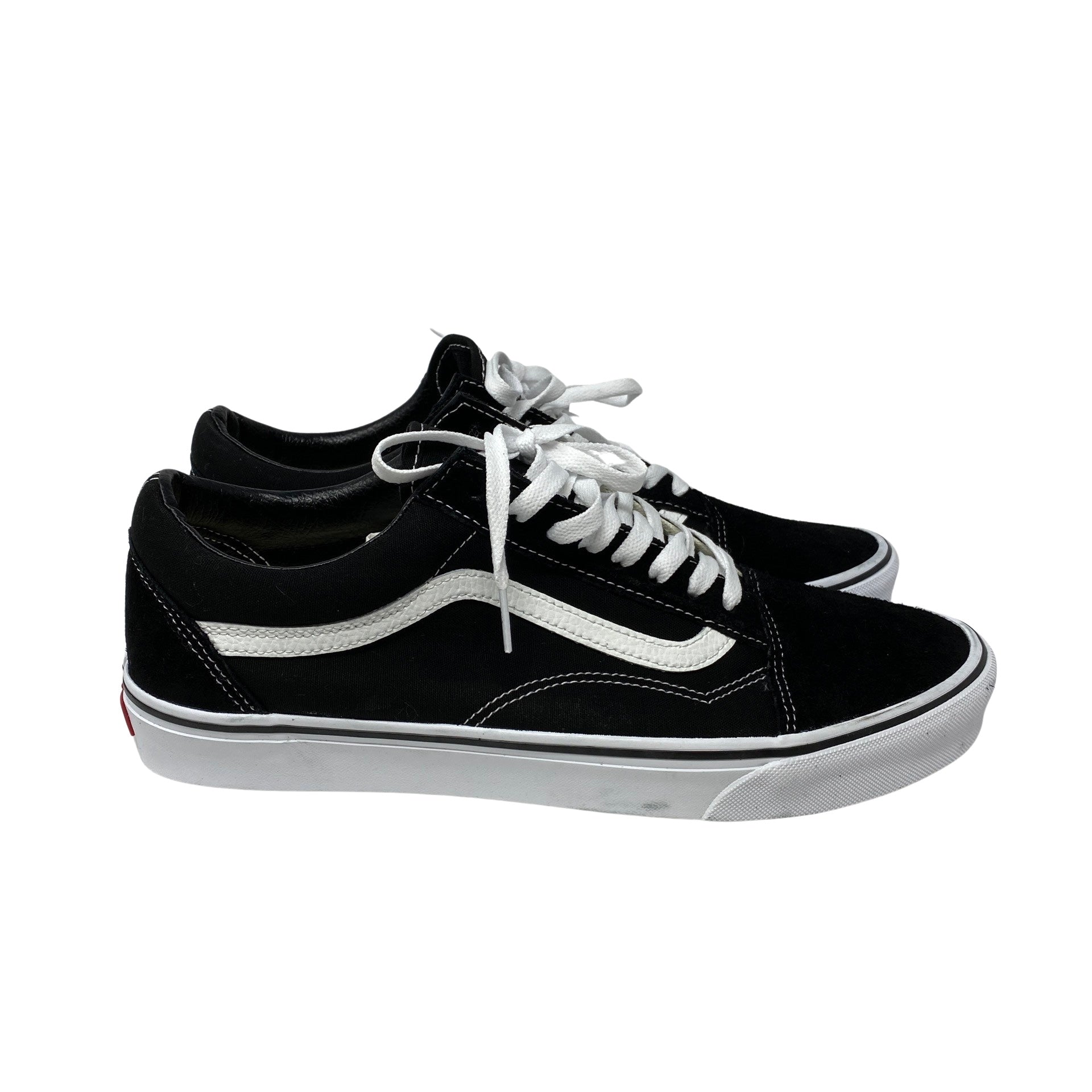 Vans Canvas and Suede Lace Up Sneakers