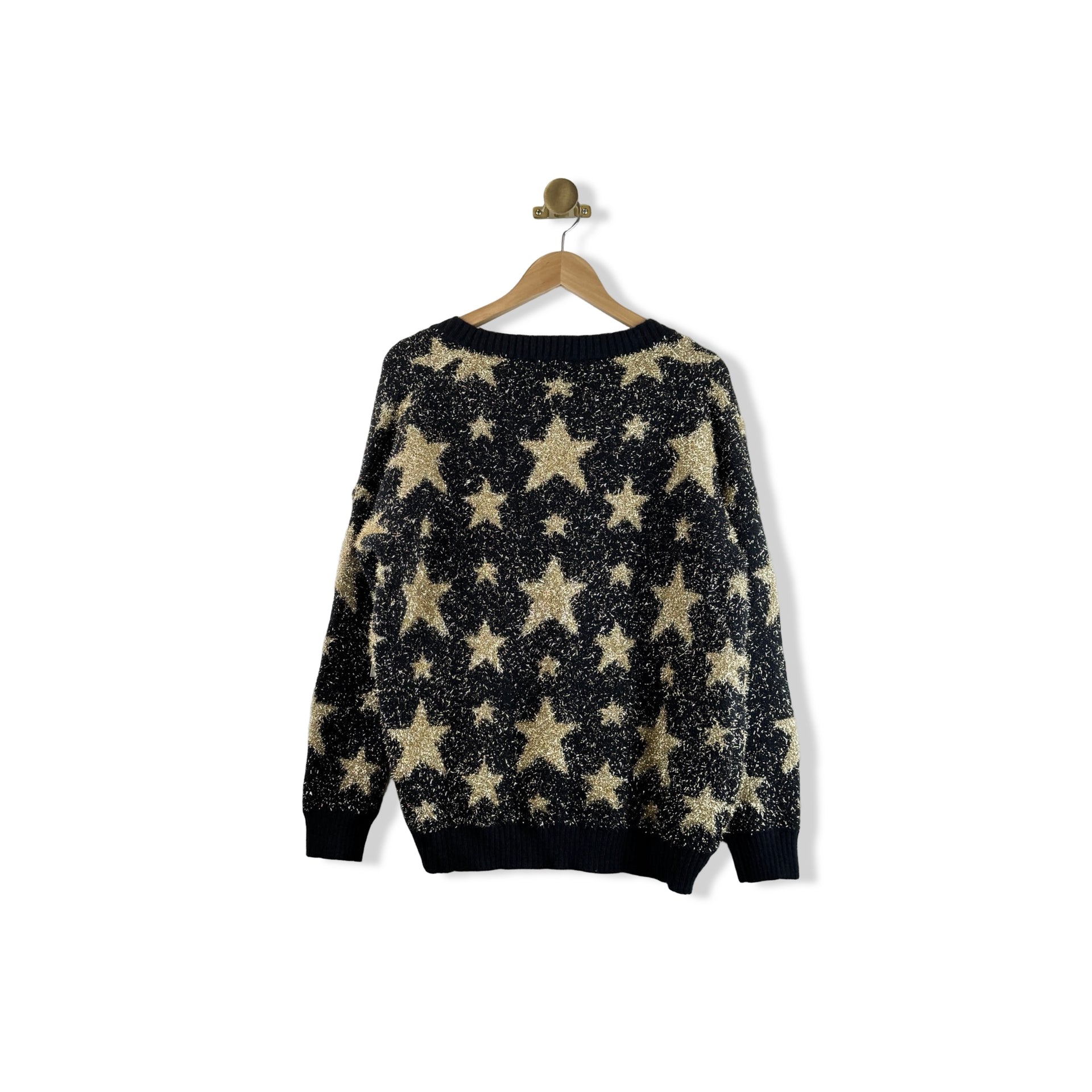 AQUA Metallic Star Cardigan