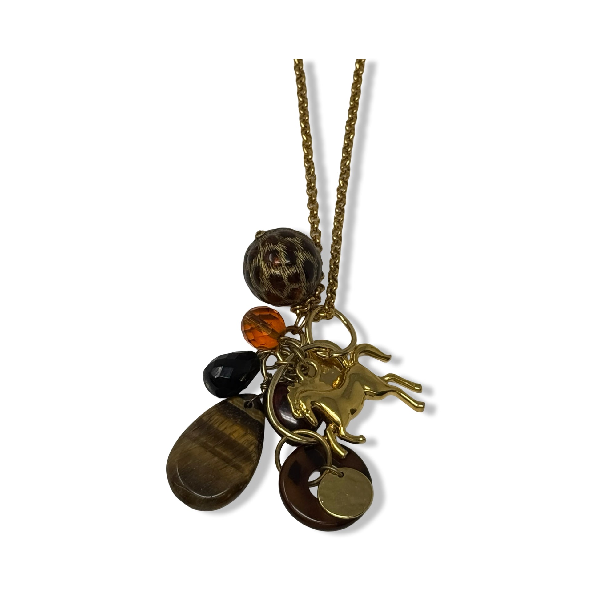 R.J. Graziano Gathered Pendant Chain Necklace