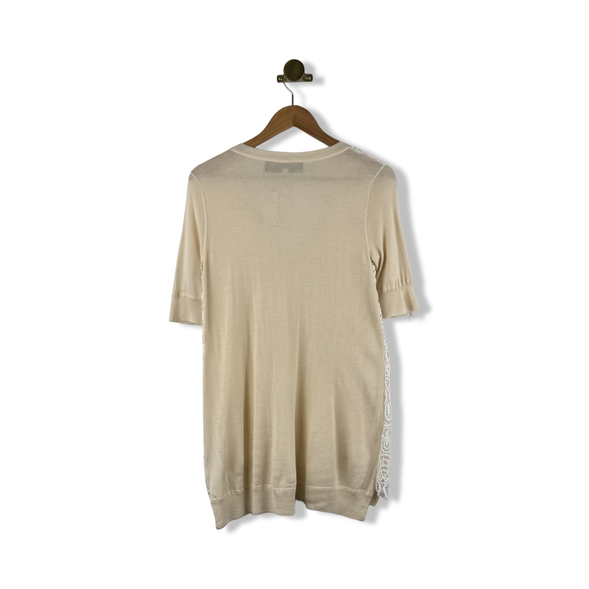 Lela Rose Knit and Lace Tunic