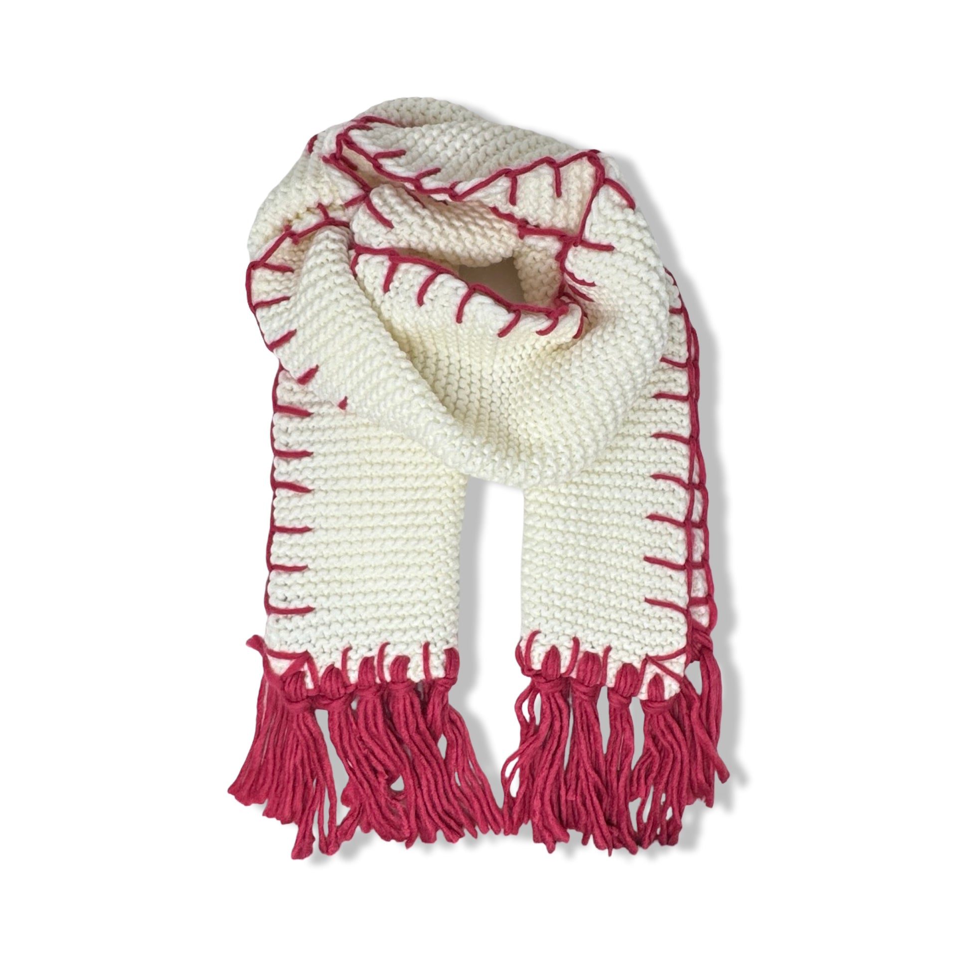 Fraas Rib Knit Fringe Scarf
