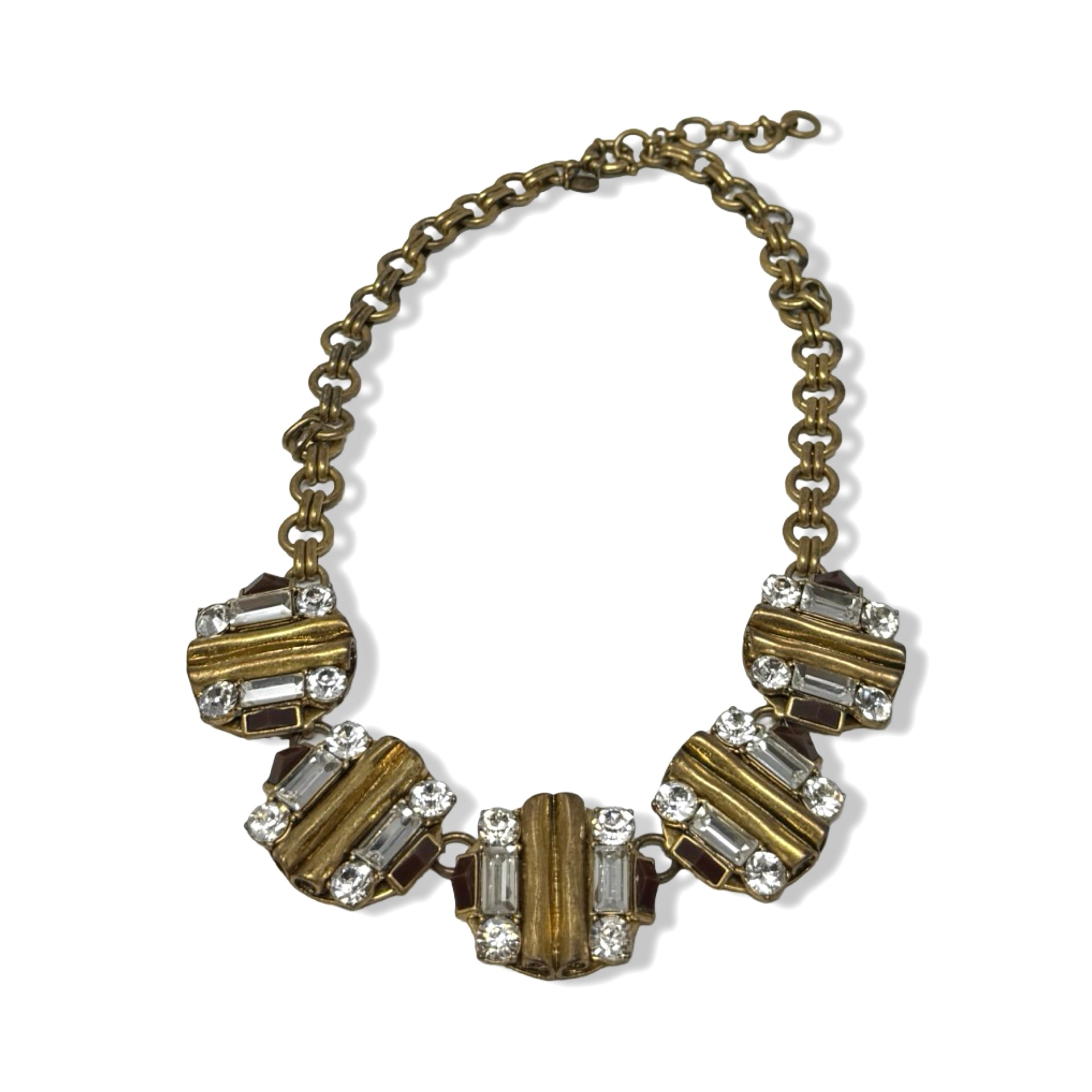 J.Crew Modernist Rhinestone Statement Necklace