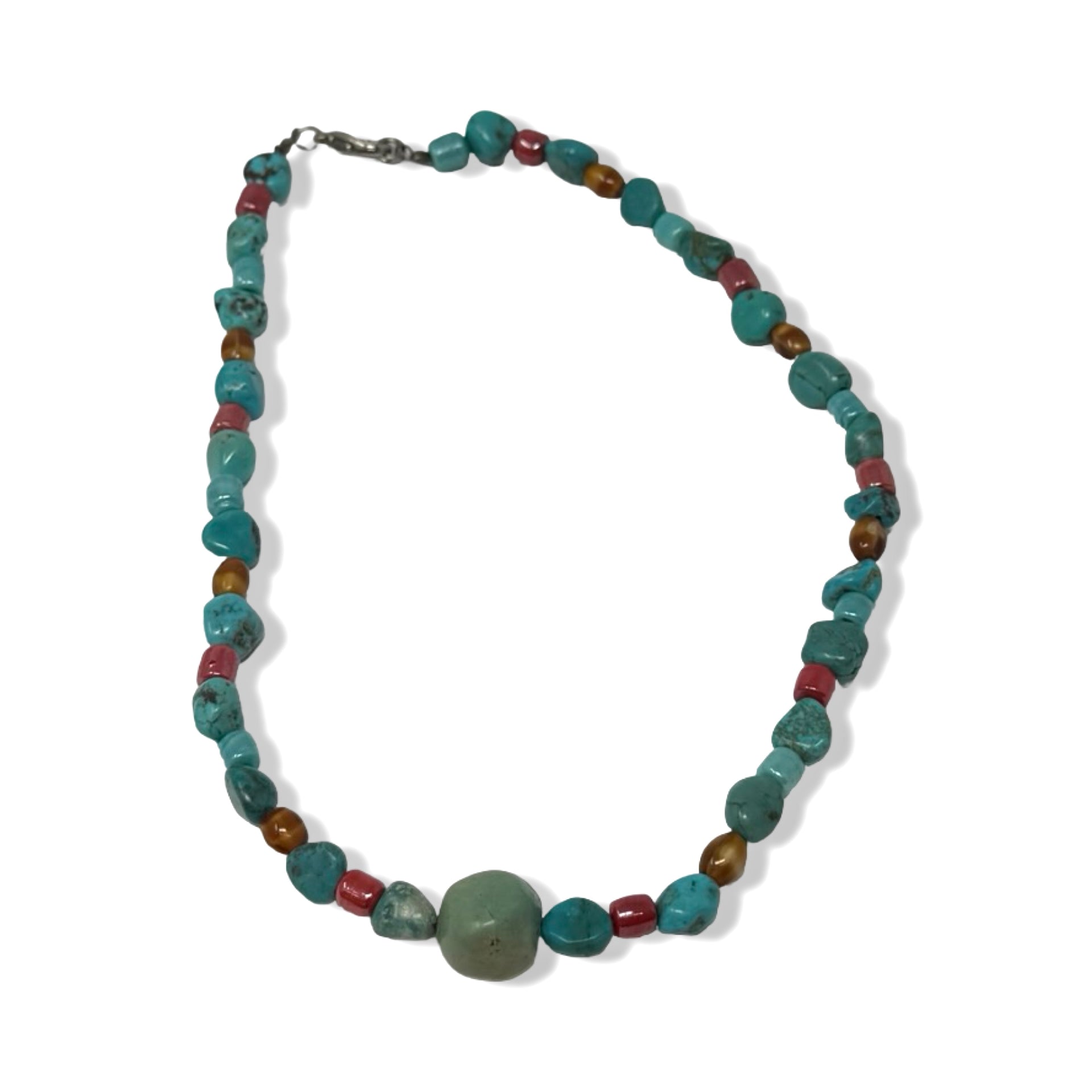 Turquoise Multi-Shaped Beaded Choker