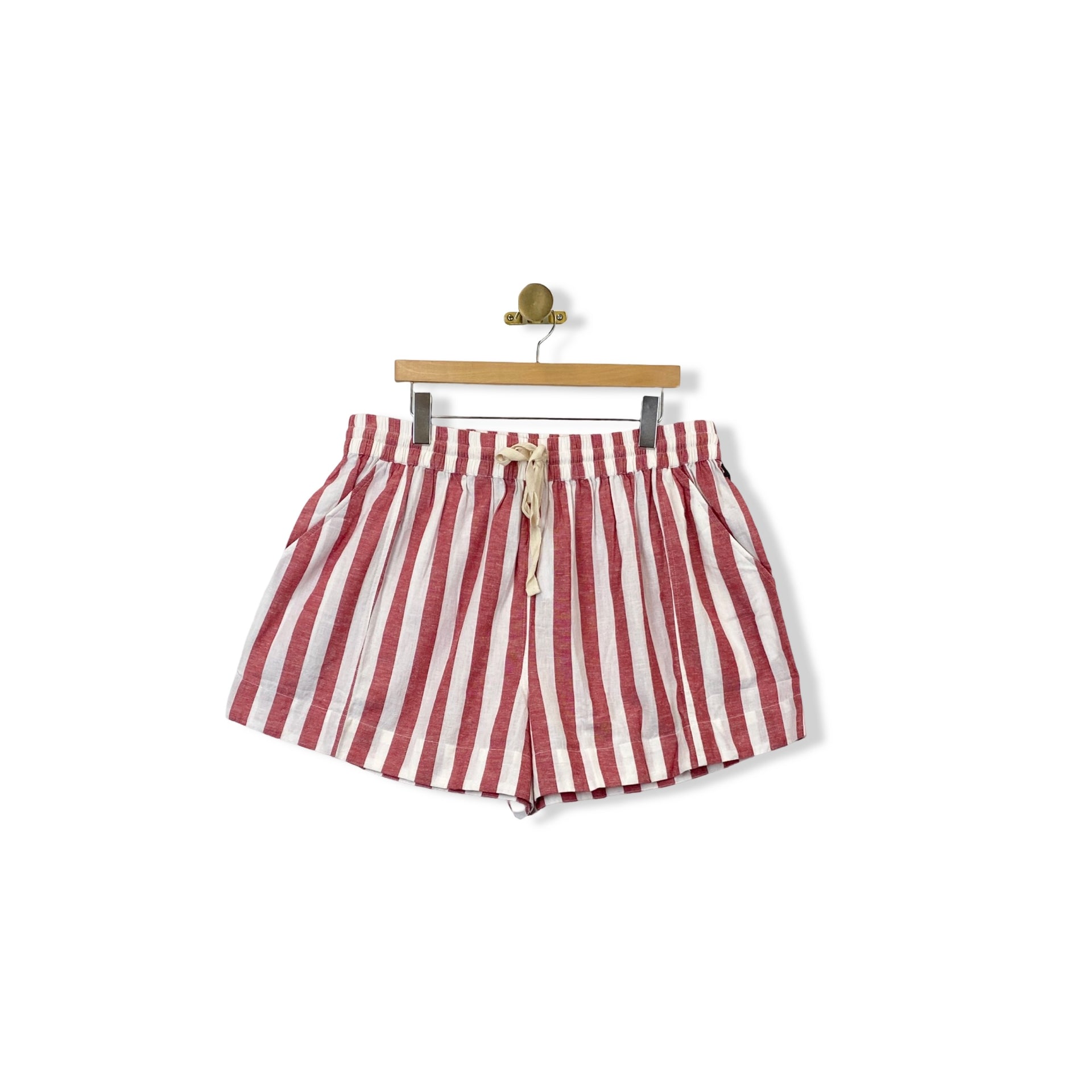 Apiece Apart Striped Drawstring Short