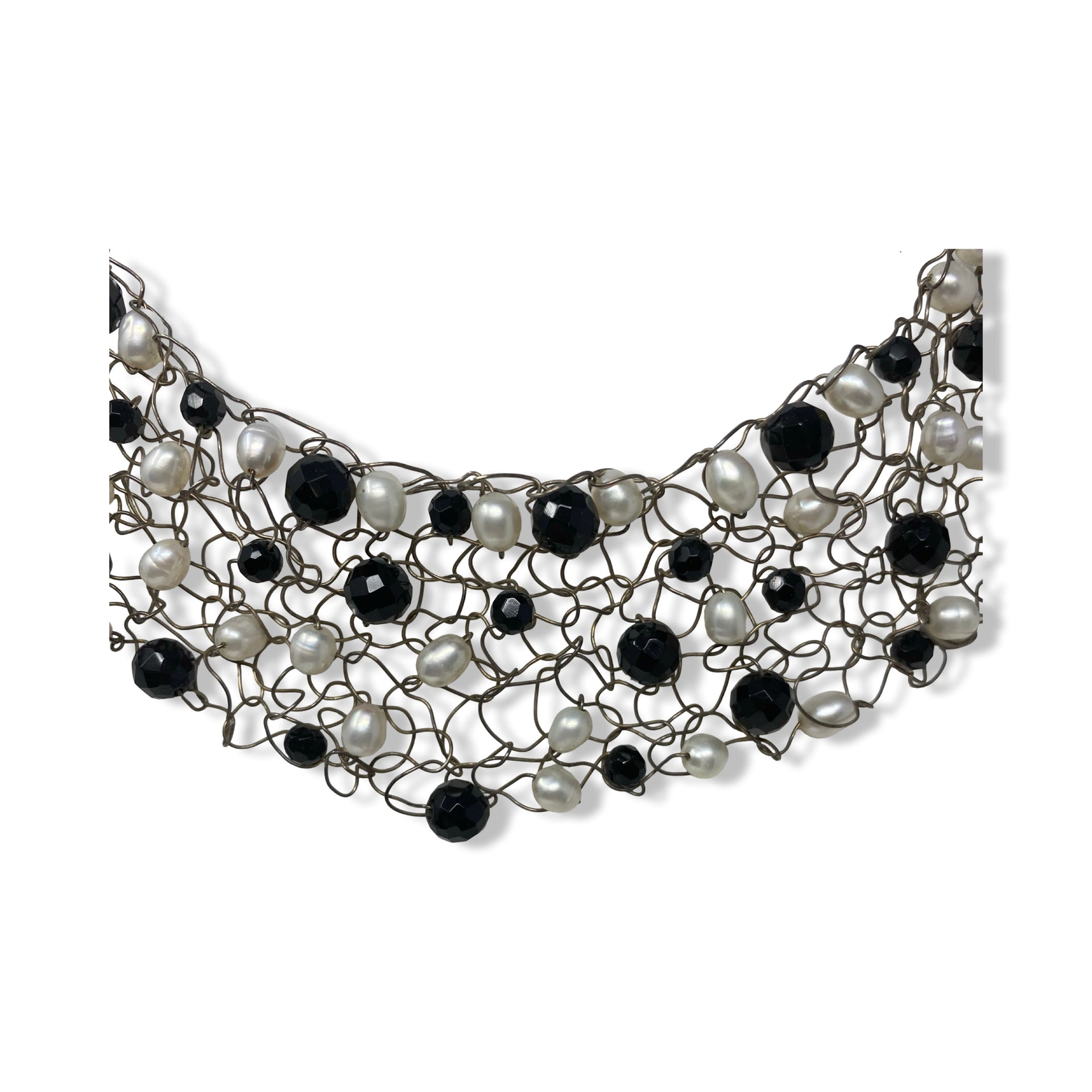 Wired Pearl Choker Necklace