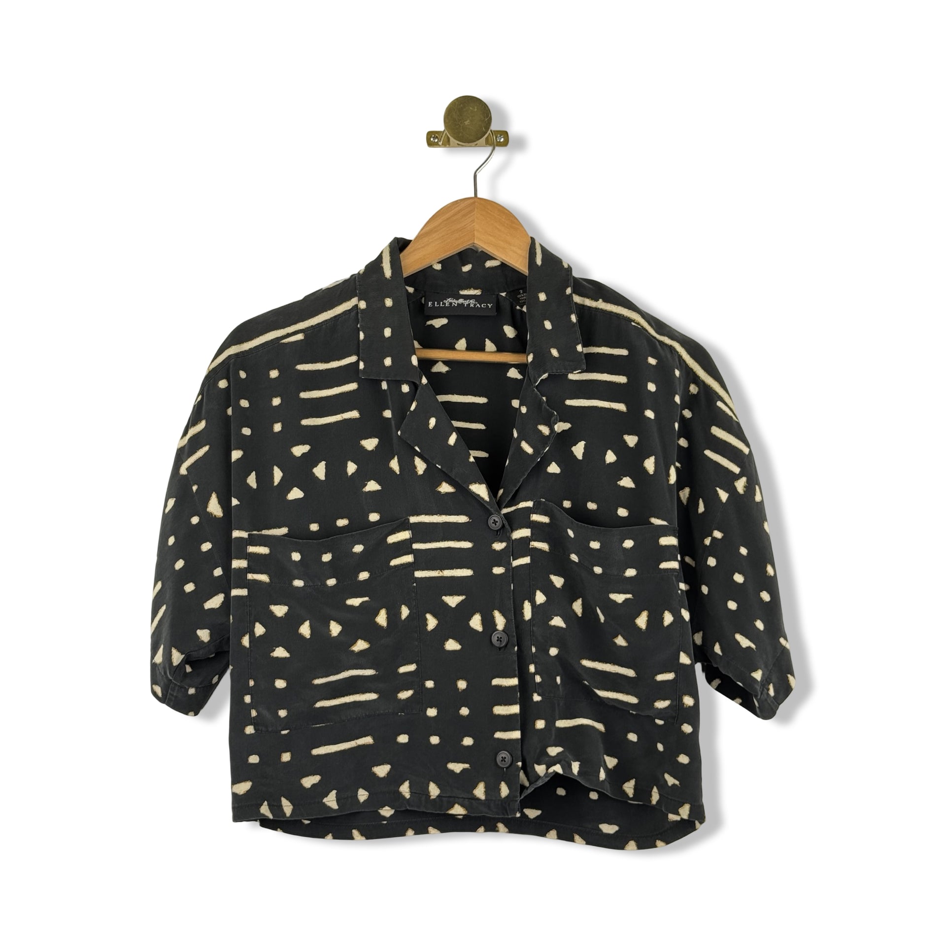 Vintage Linda Allard for Ellen Tracy Cropped Blouse