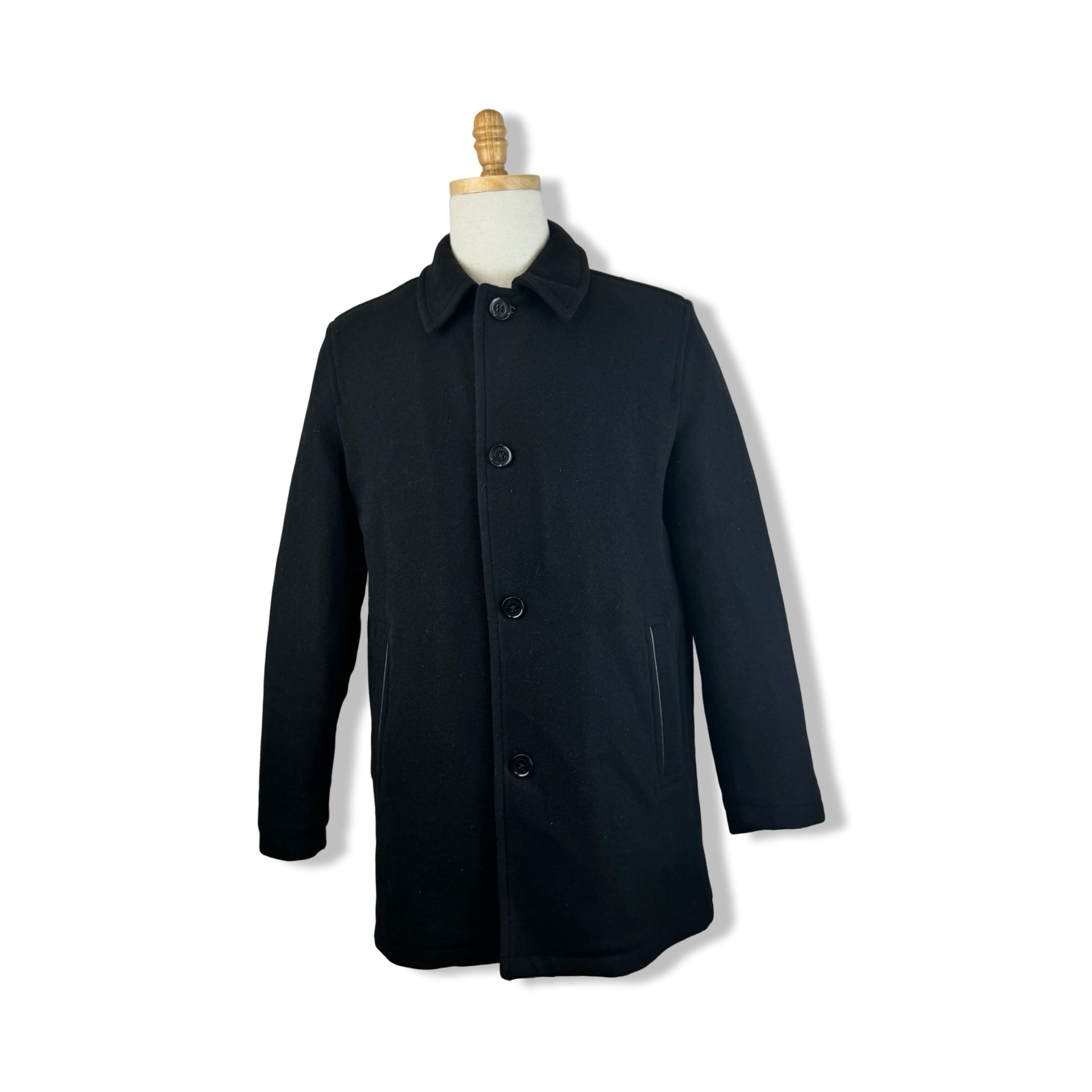 Cole Haan Wool Blend Car Coat