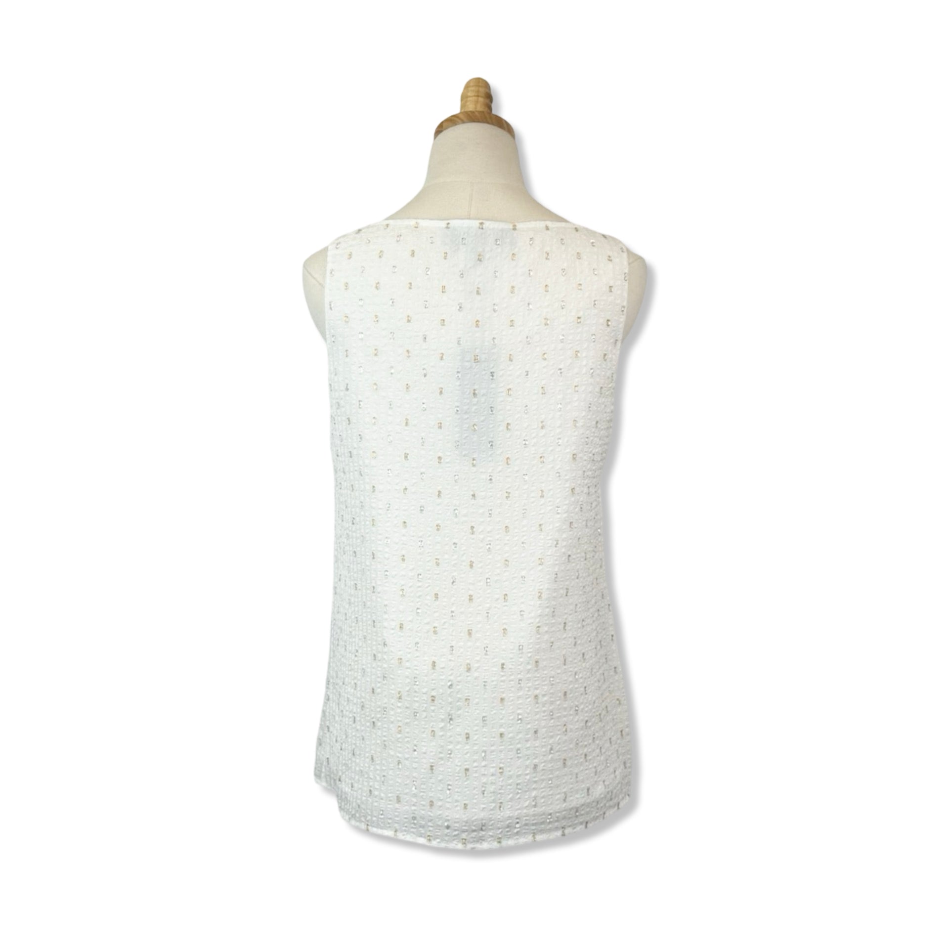 Hilton Hollis Metallic Polka Dot Top