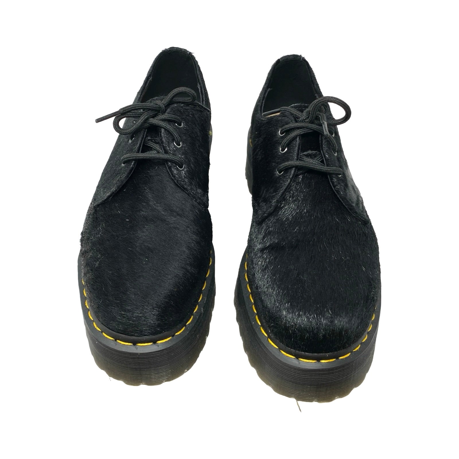 Dr. Martens 1461 Hair-On Platform Shoes