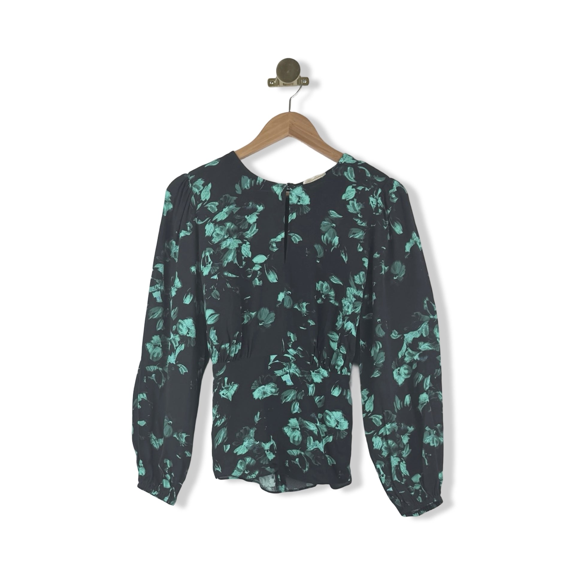 Shoshanna Keyhole Floral Tie Top