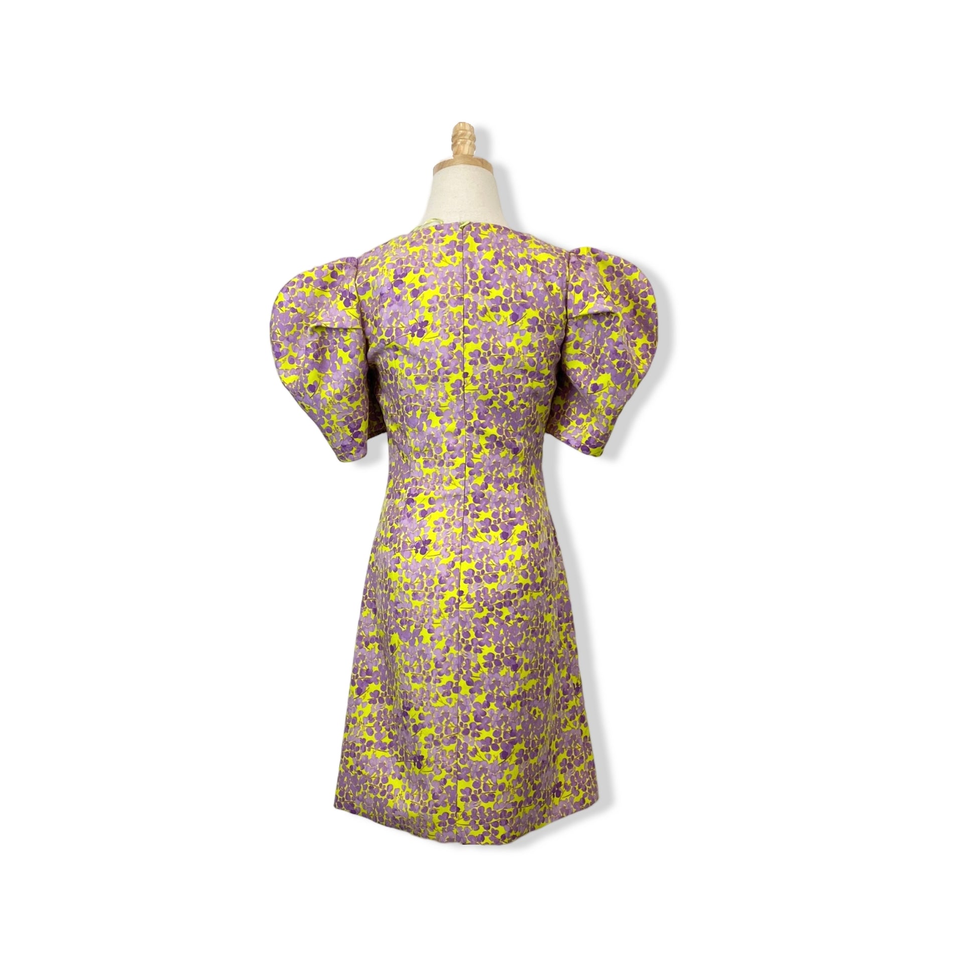 Exquise Floral Puff Sleeve Dress