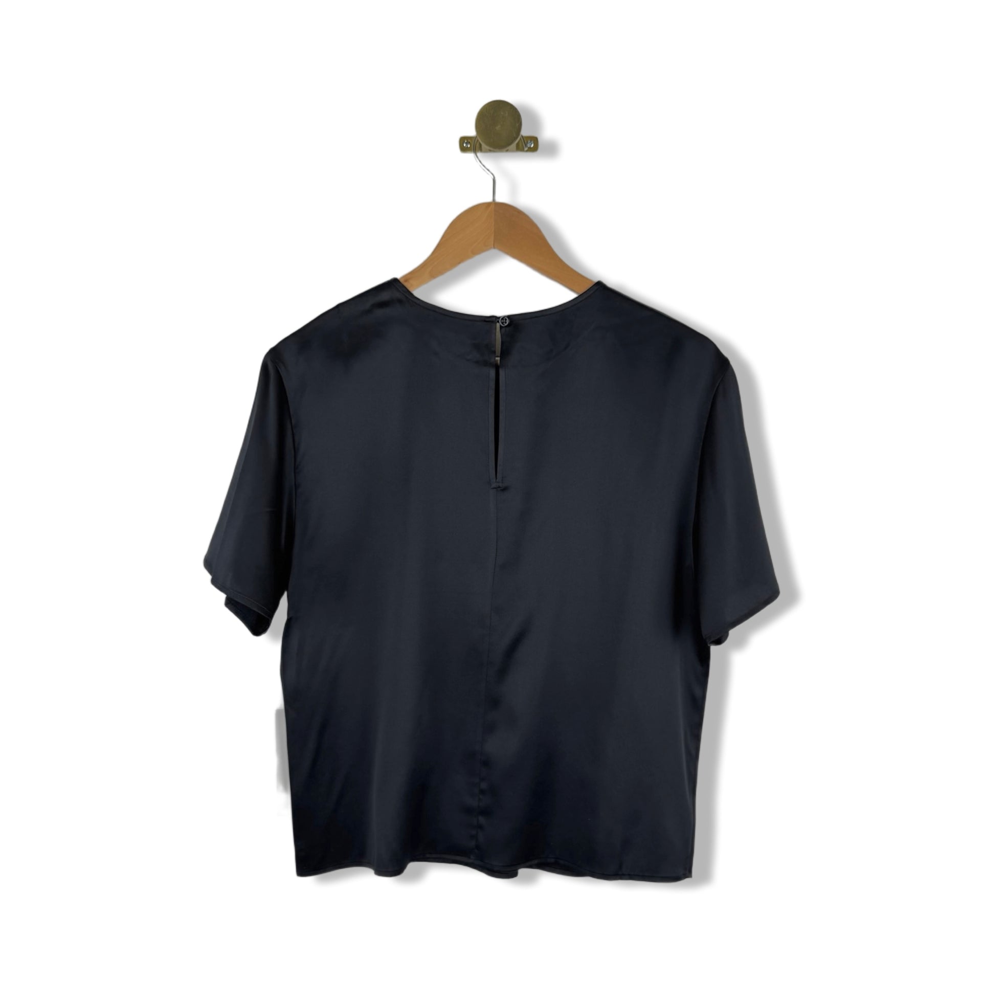 AG Luxe Silk Relaxed Crew Neck Shirt