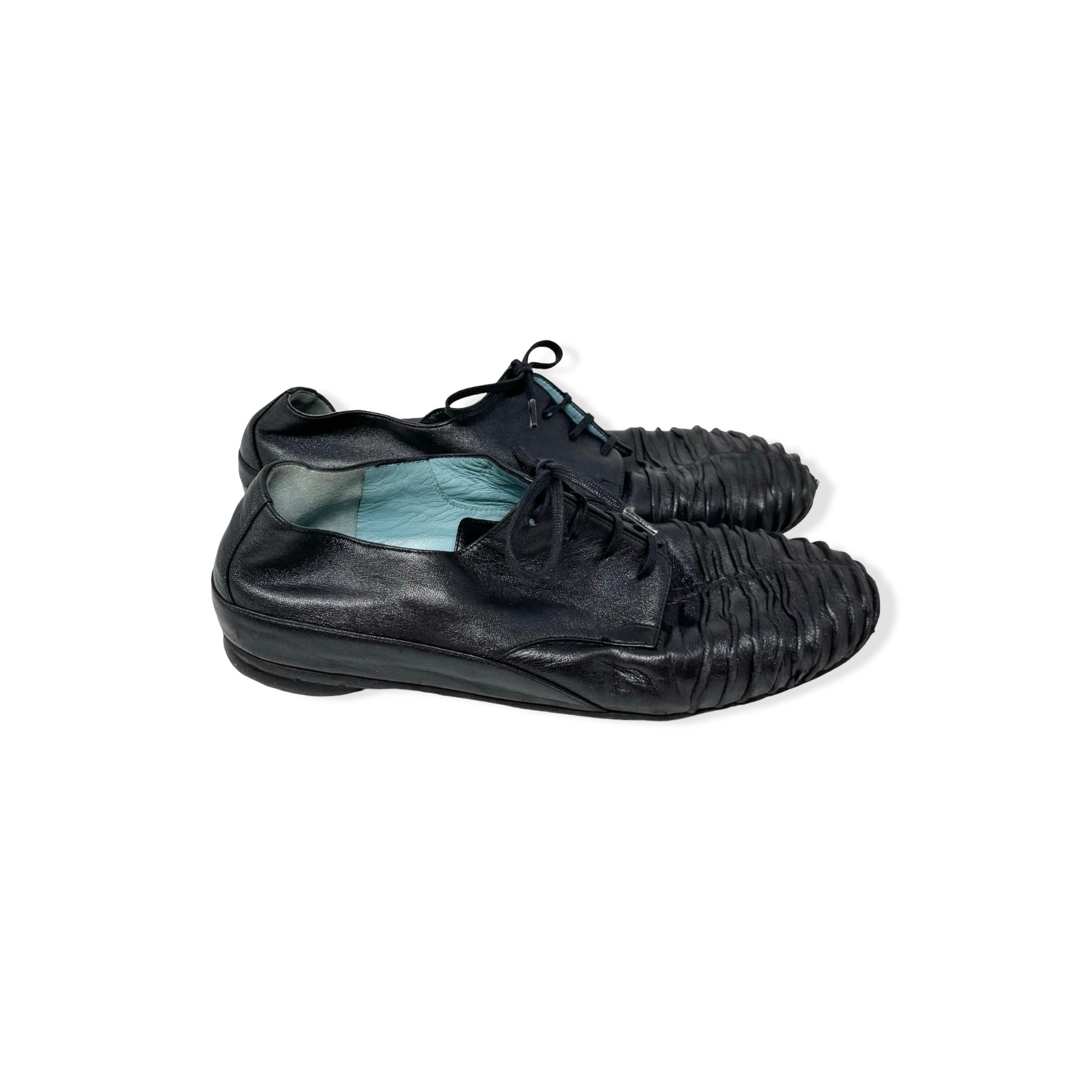Vintage Thierry Rabotin Textured Lace Up Shoes
