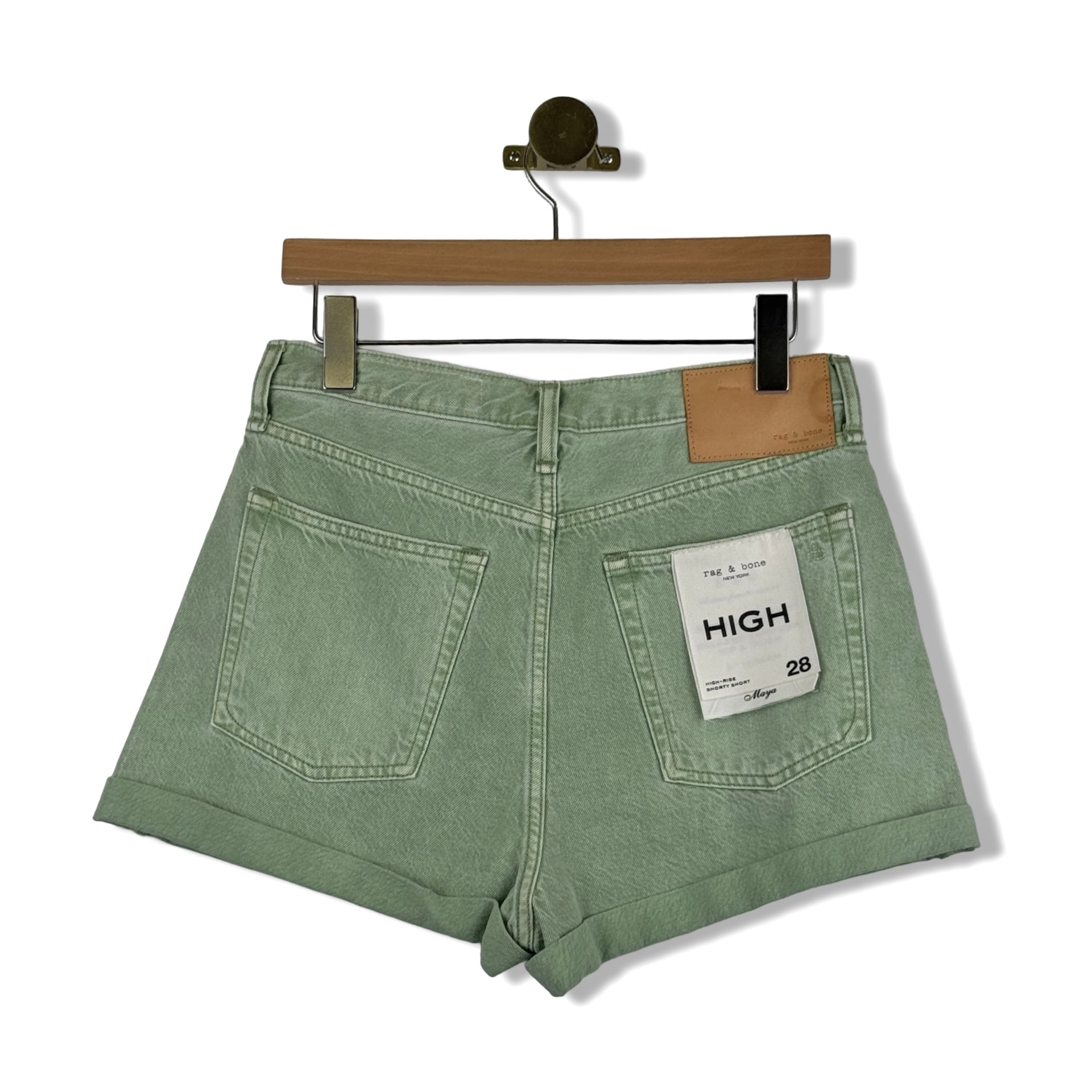 Rag & Bone Maya High-Rise Shorty Short