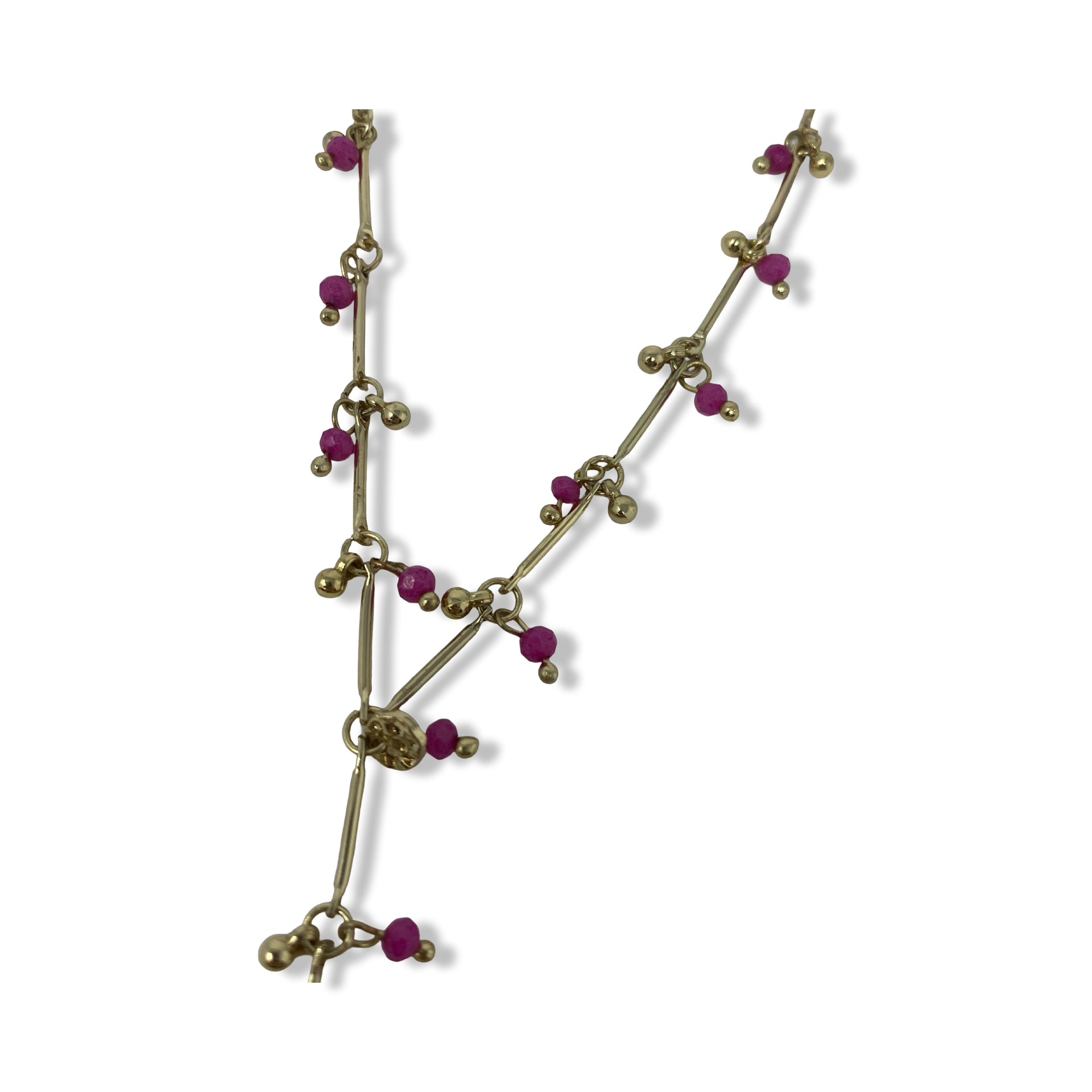 Mango Crystal Bead Necklace