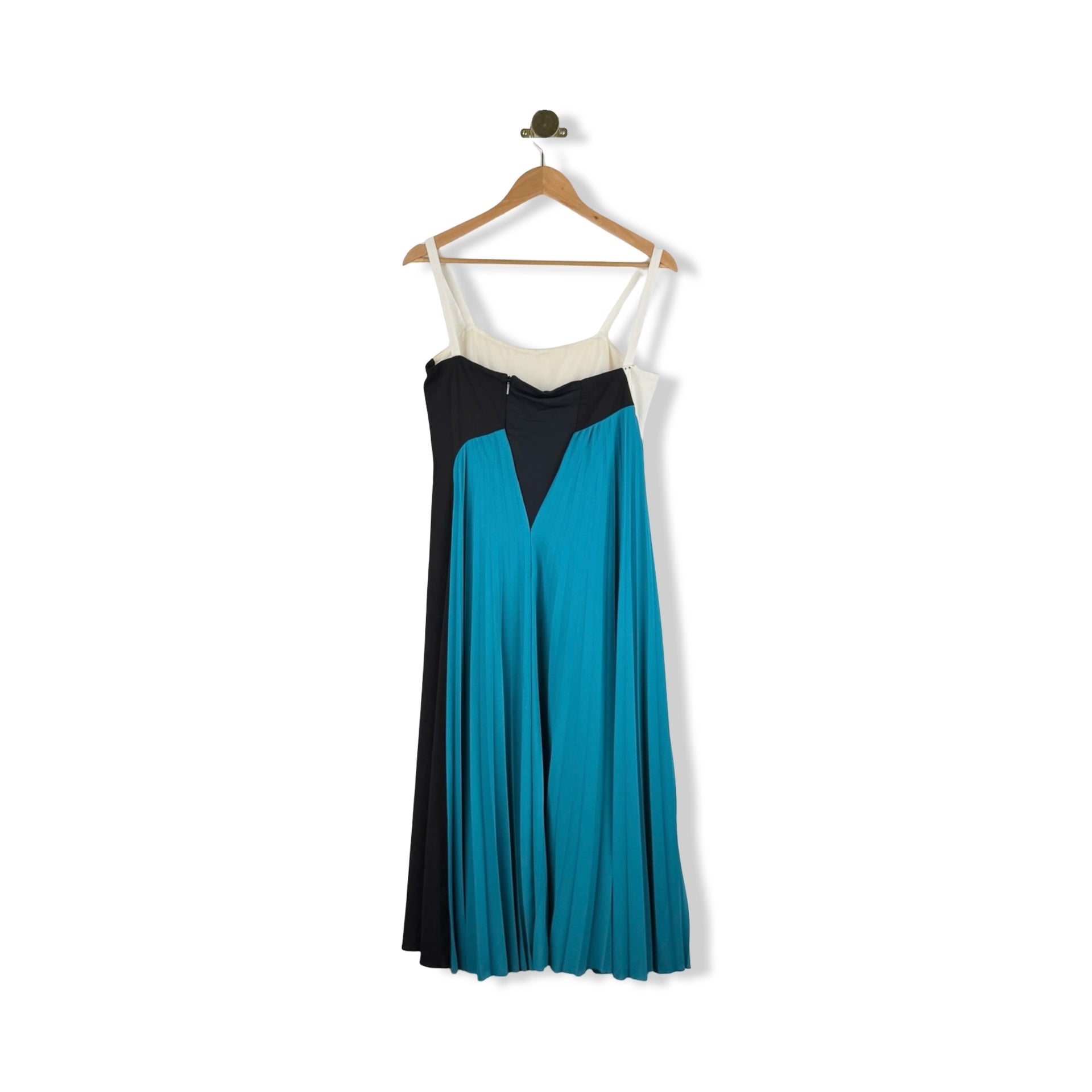Hugo Boss Colorblock Pleated Dress