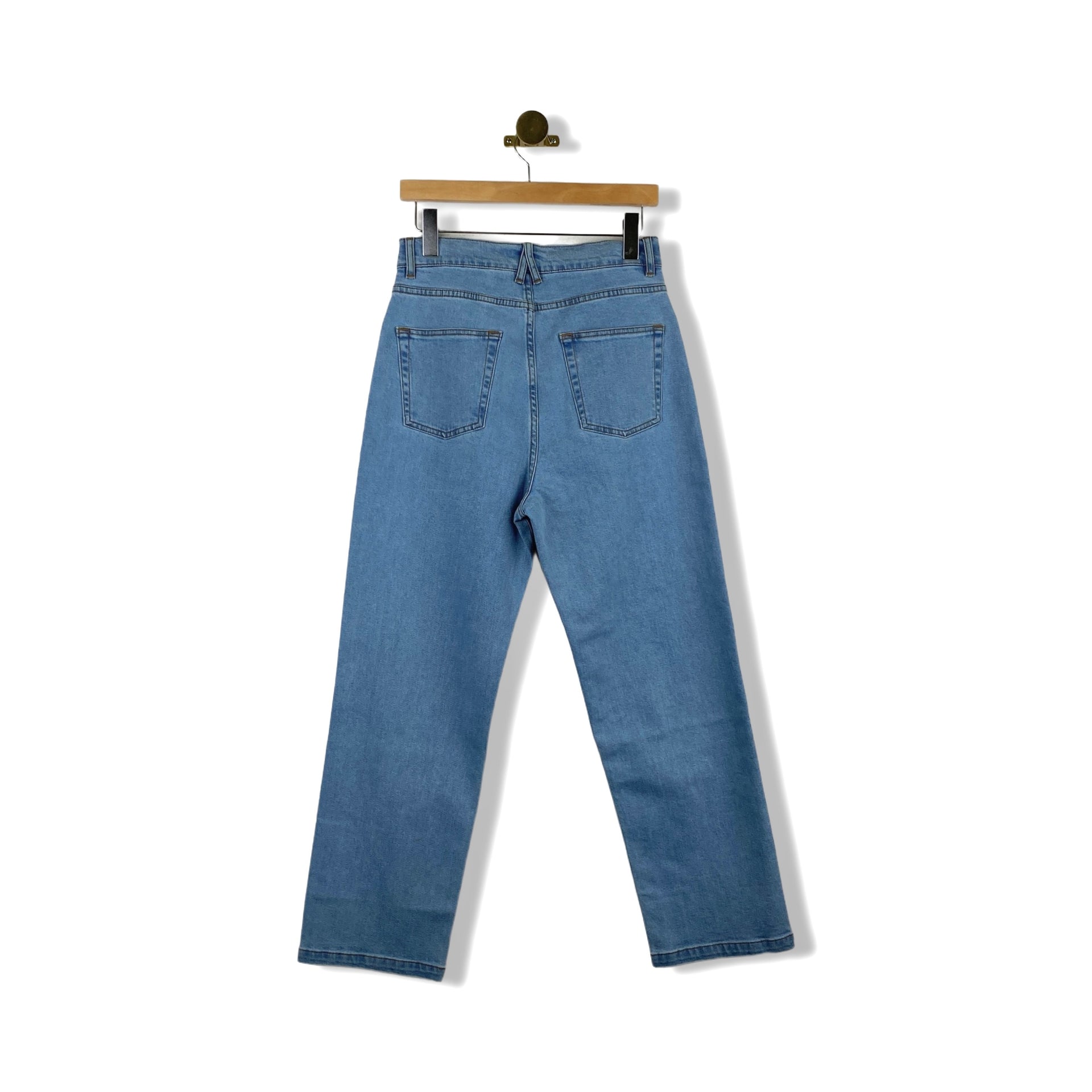 Loup Lightwash High Waisted Straight Leg Jeans