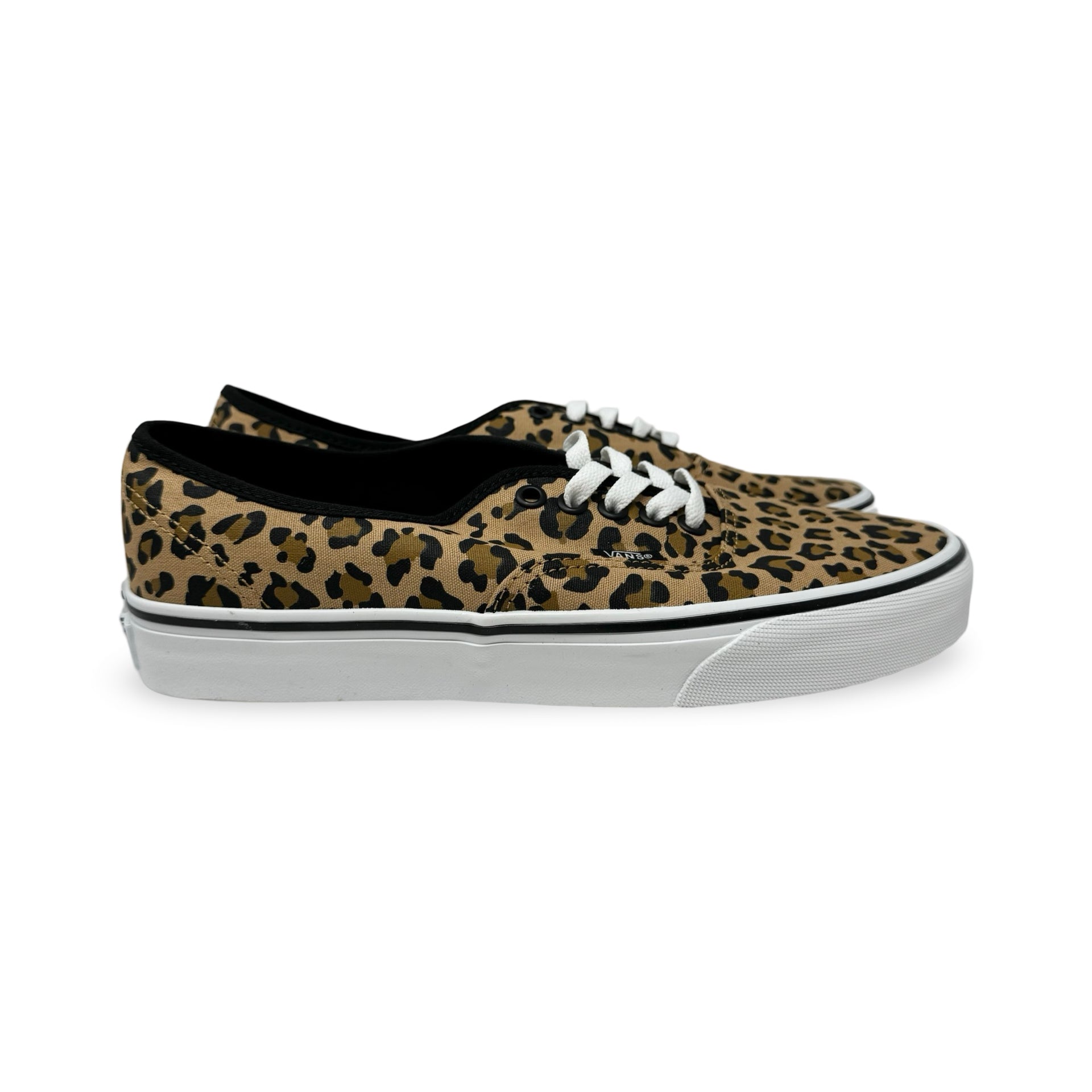 Vans Leopard Print Lace up Sneakers