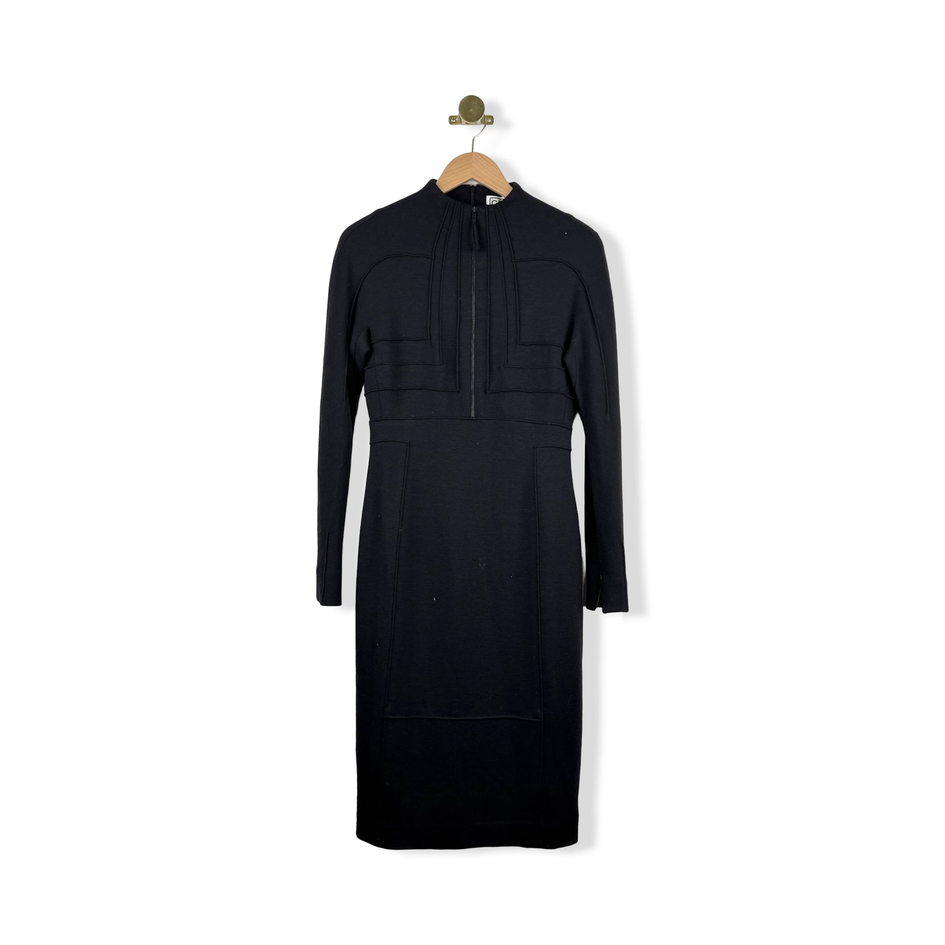Vintage Carlisle Wool Front Zip Dress