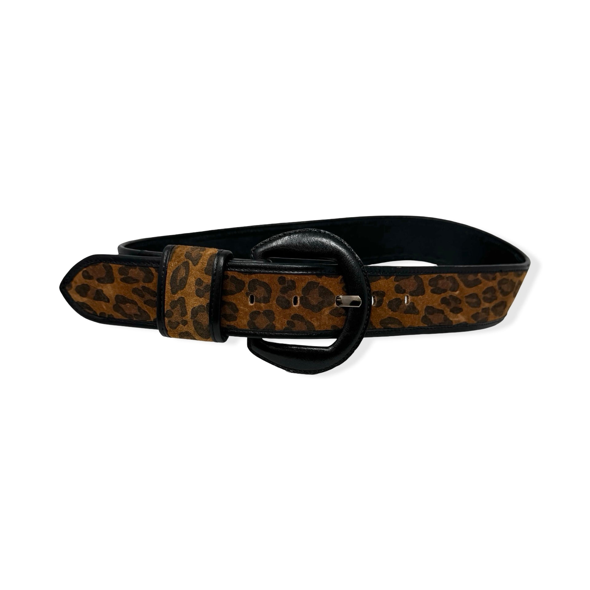 Vintage Leopard Print Belt