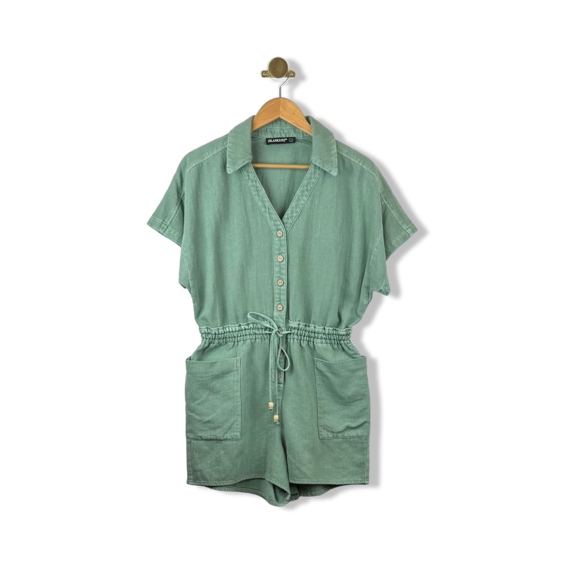 BLANKNYC Drawstring Romper